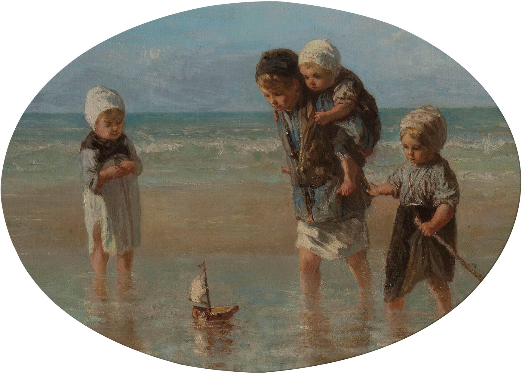 Art for the home Leinwandbild "Kinder Meer (Jozef Israëls)", Art-Portrait, günstig online kaufen