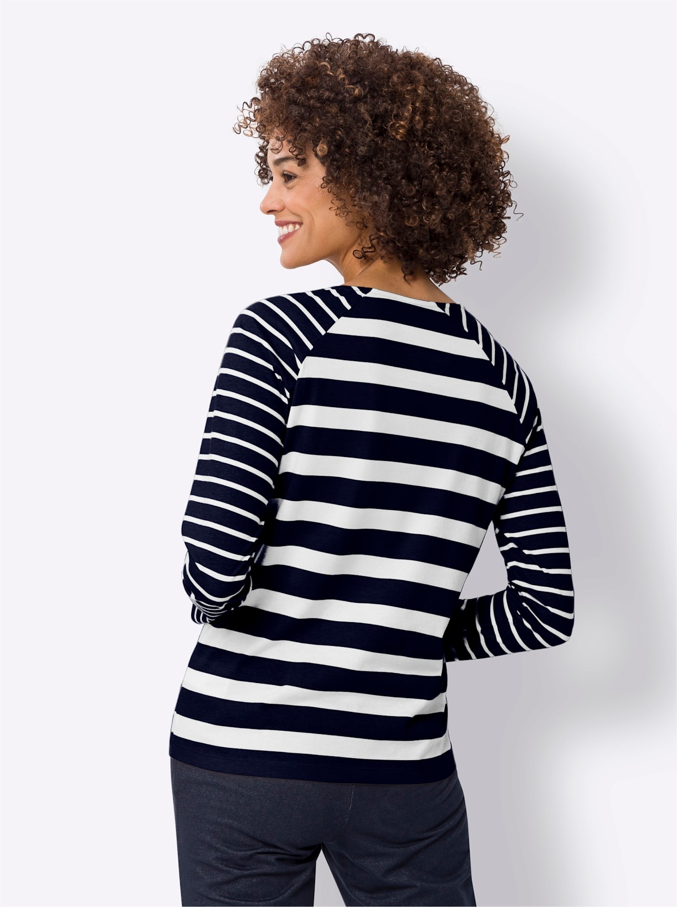 Thumbnail - Classic Basics Langarmshirt "Streifenshirt", 1 Stk.