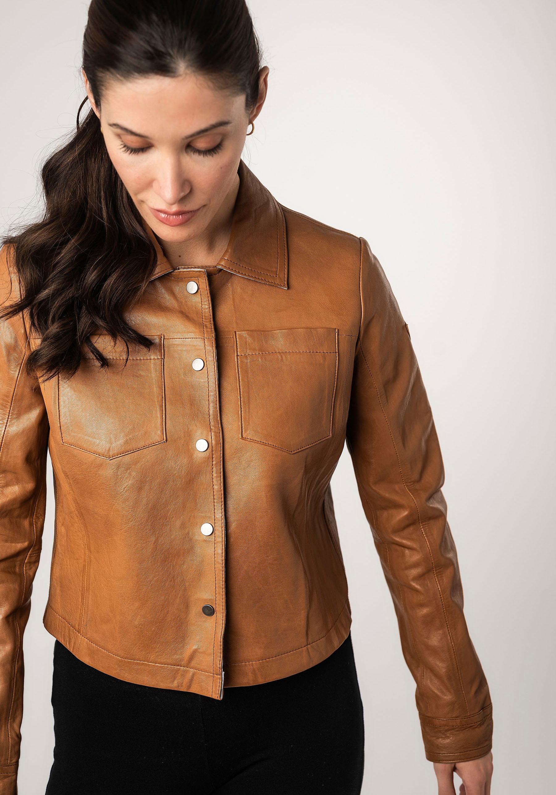 Mauritius Lederjacke »MWLefei«, mit Brusttaschen