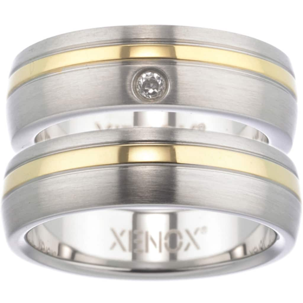 XENOX Partnerring »Geschenk "LIEBE" Xenox & Friends, X1681, X1682«, wahlweise mit oder ohne Zirkonia