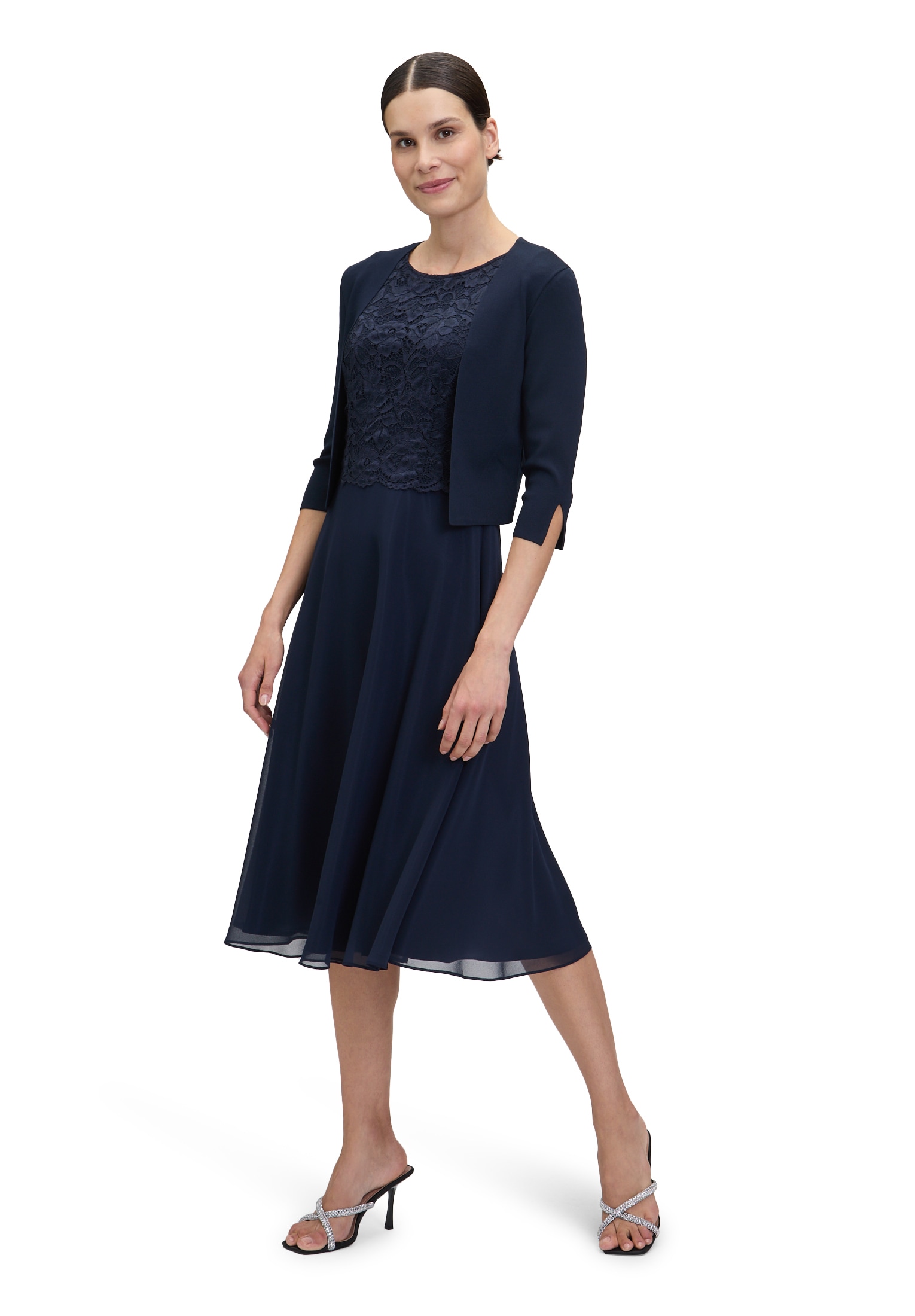 Vera Mont Strickjacke »Vera Mont Strickbolero langarm«, Ärmelschlitz