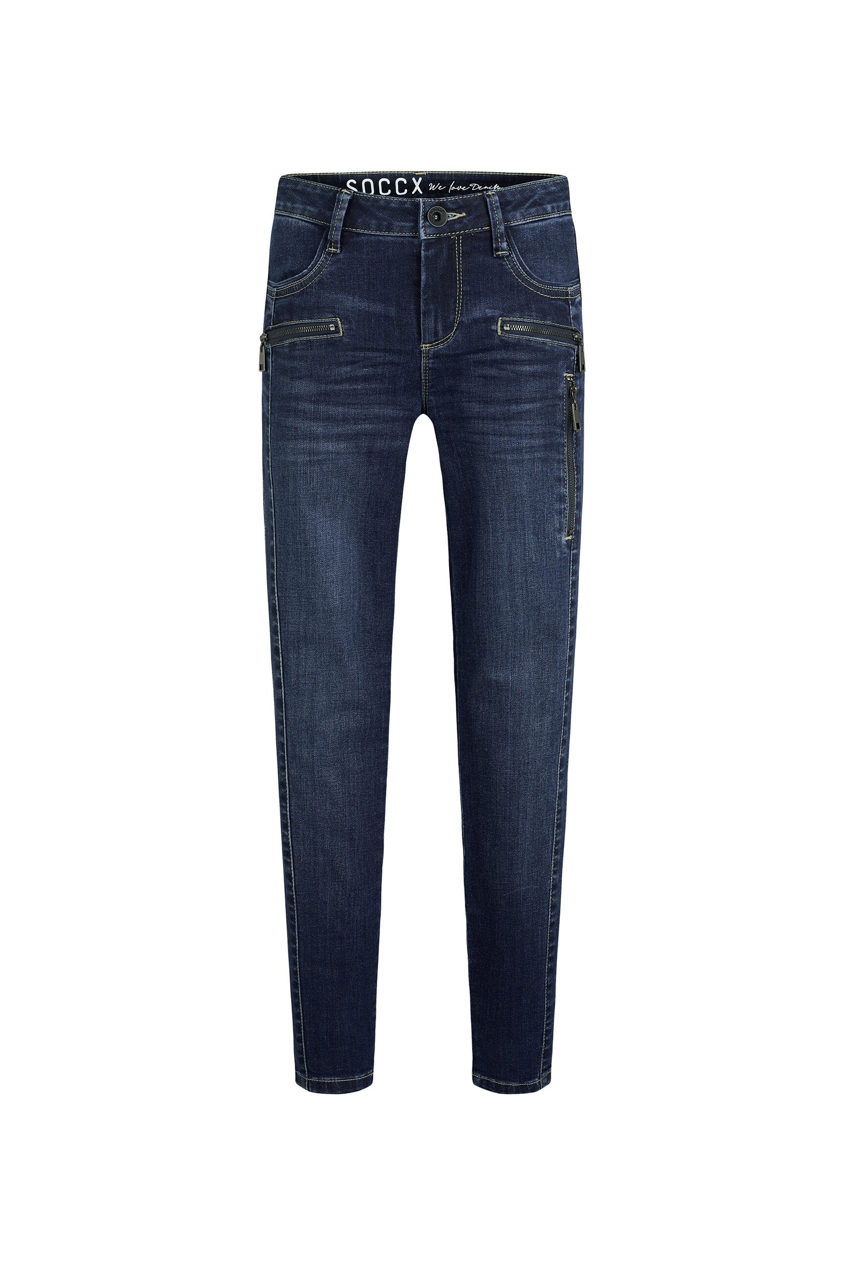 SOCCX Slim-fit-Jeans mit normaler Leibhöhe günstig online kaufen