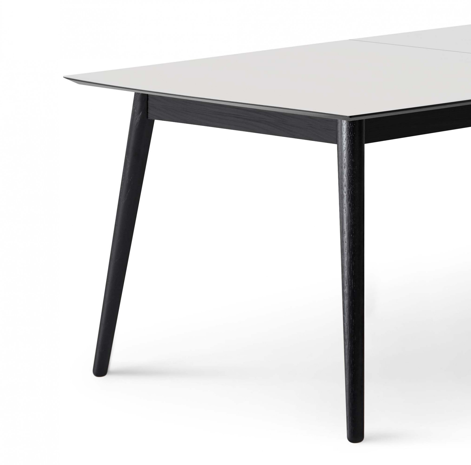 Hammel Furniture Esstisch »Meza Designtisch mit Auszugsfunktion und 2 Einlegeplatten«, (1 St.), rechteckige Tischplatte MDF, Esche Massivholzgestell