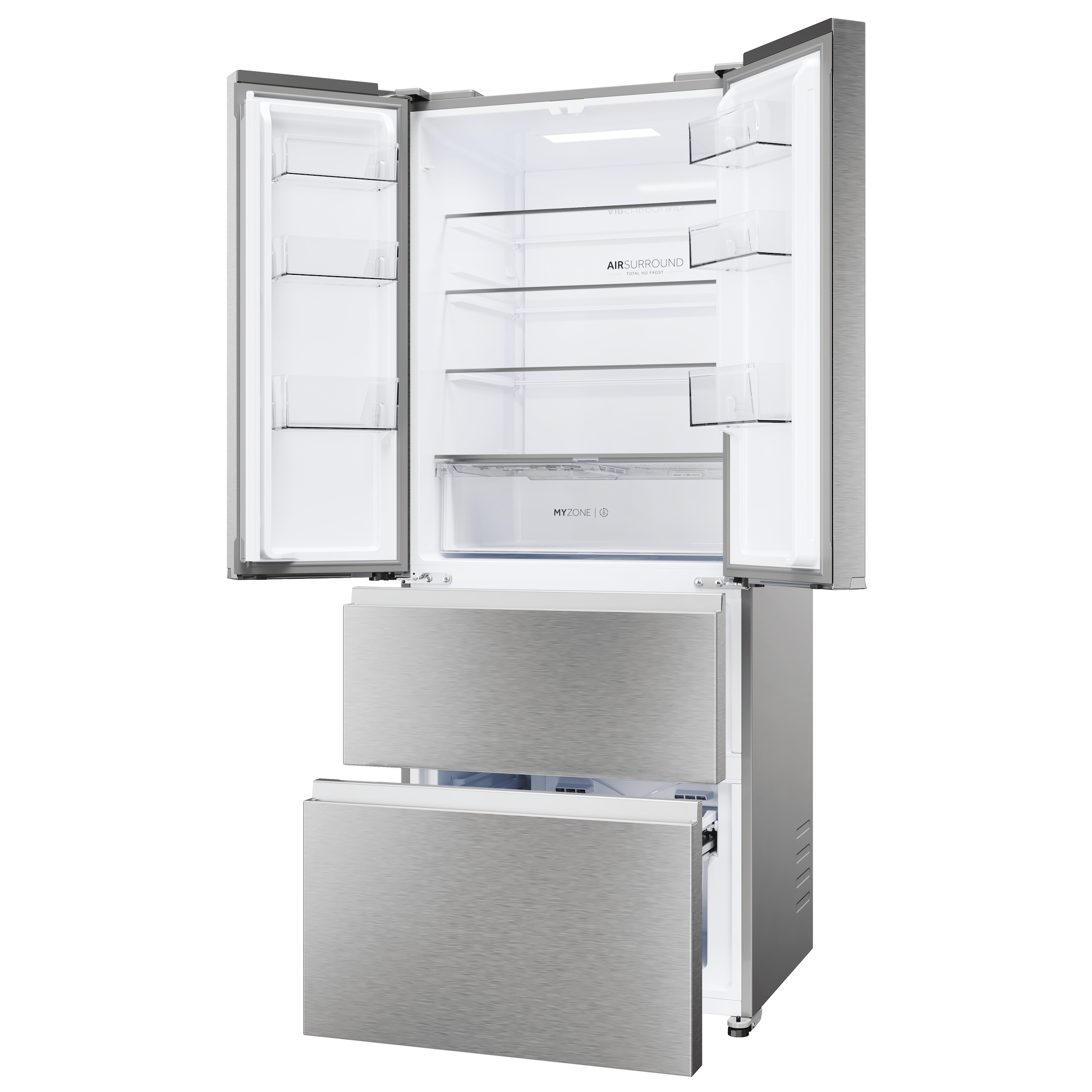 Haier Kühl-/Gefrierkombination »HFR3718DNMM« 177,5 cm hoch 70 cm breit French Door-Türen & Easy Access-Gefrierschubladen