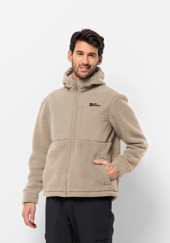 Jack Wolfskin Fleecejacke "FELSLICHT HOODED JKT M", mit Kapuze