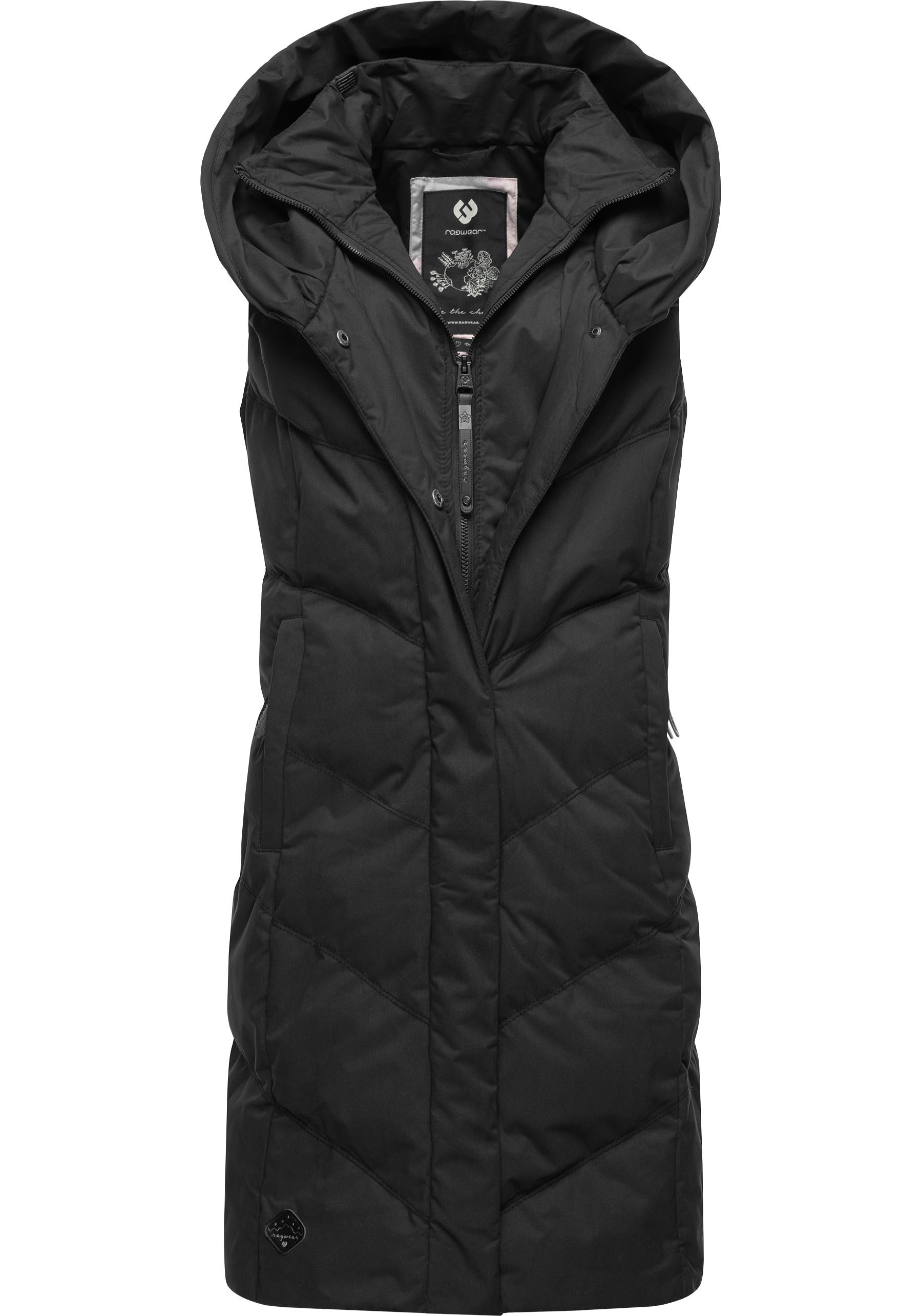 Ragwear Steppweste »Natalka Vest«, stylische, gesteppte Winterweste mit gefütterter Kapuze