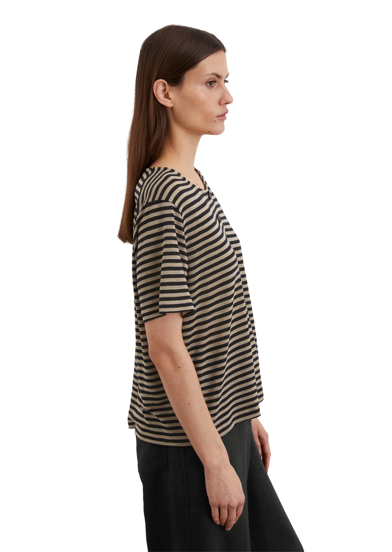 Marc O'Polo T-Shirt »aus TENCEL™ Lyocell-Leinen-Mix«