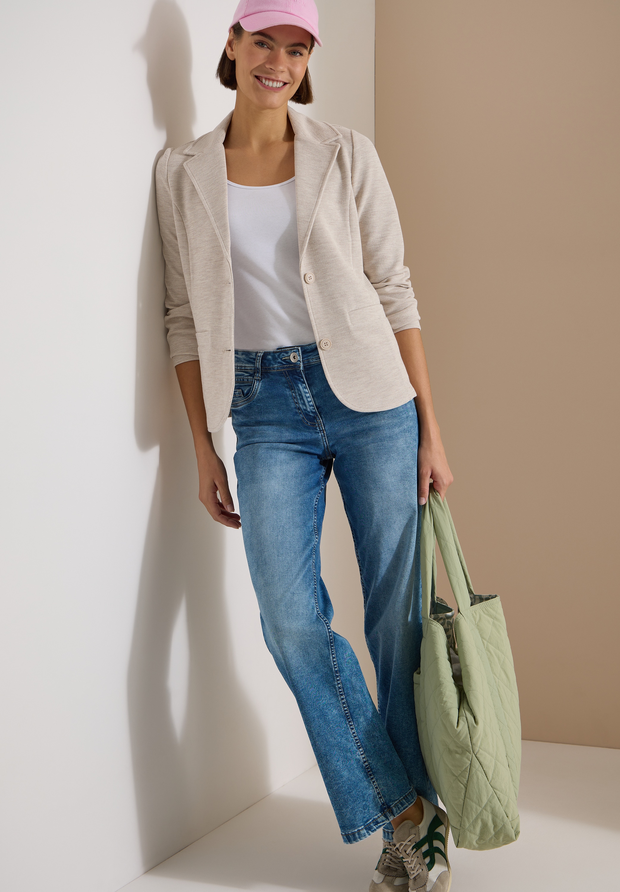 Cecil Jackenblazer mit Struktur in Unifarbe