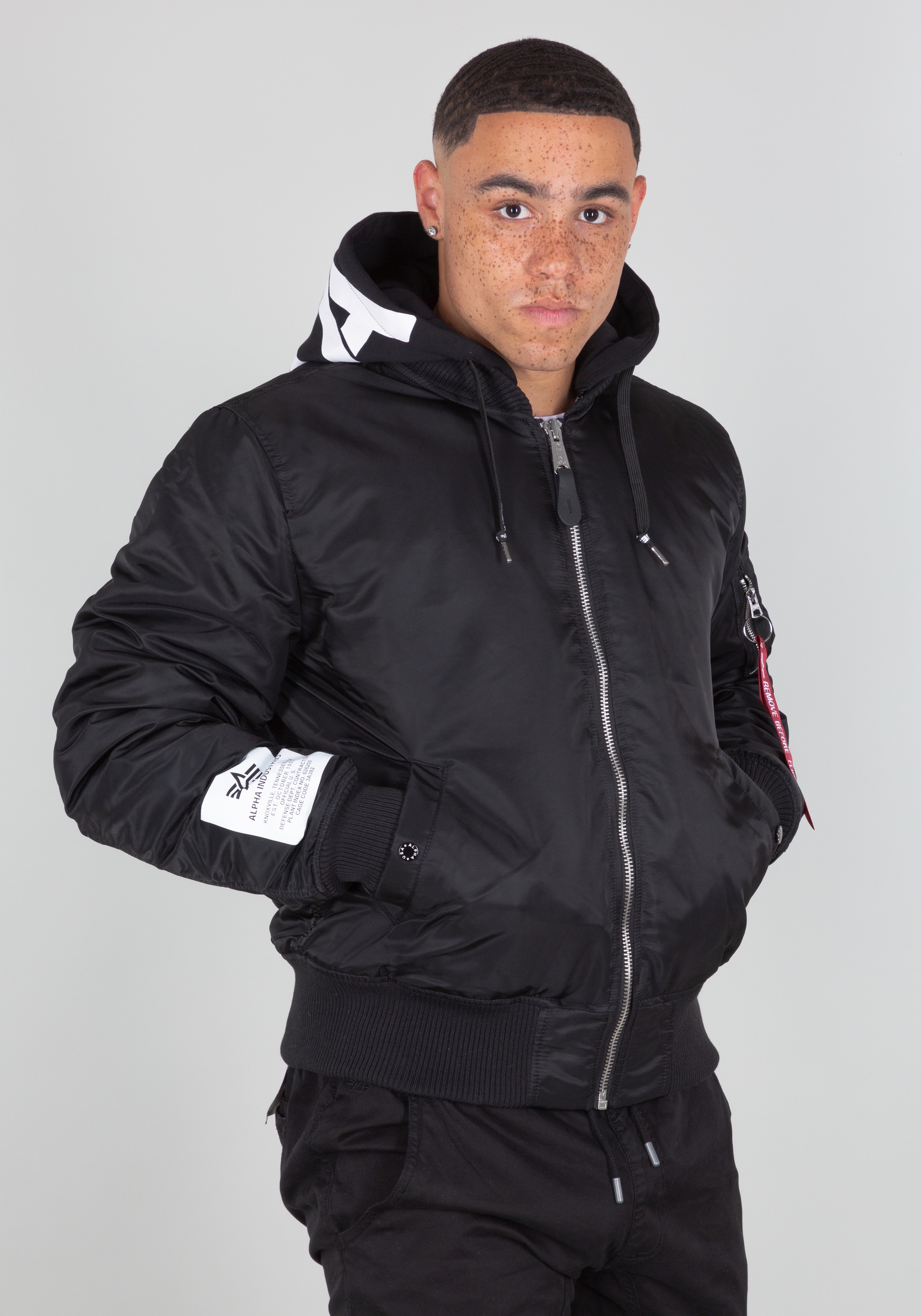 Alpha Industries Bomberjacke »Alpha Industries Men - Bomber Jackets MA-1 Zip Hood Print«