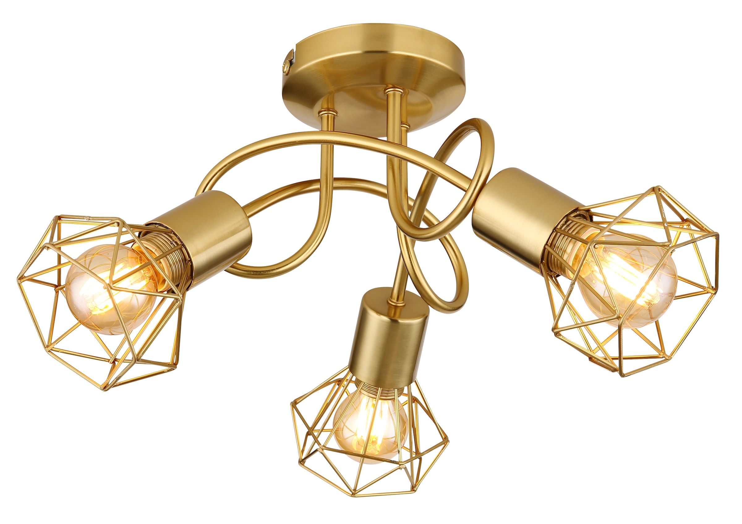 GLOBO LIGHTING Deckenleuchte »XARA I«, Leuchtmittel E14 | ohne Leuchtmittel, Deckenlampe/Wohnzimmer/Schlafzimmer/modern