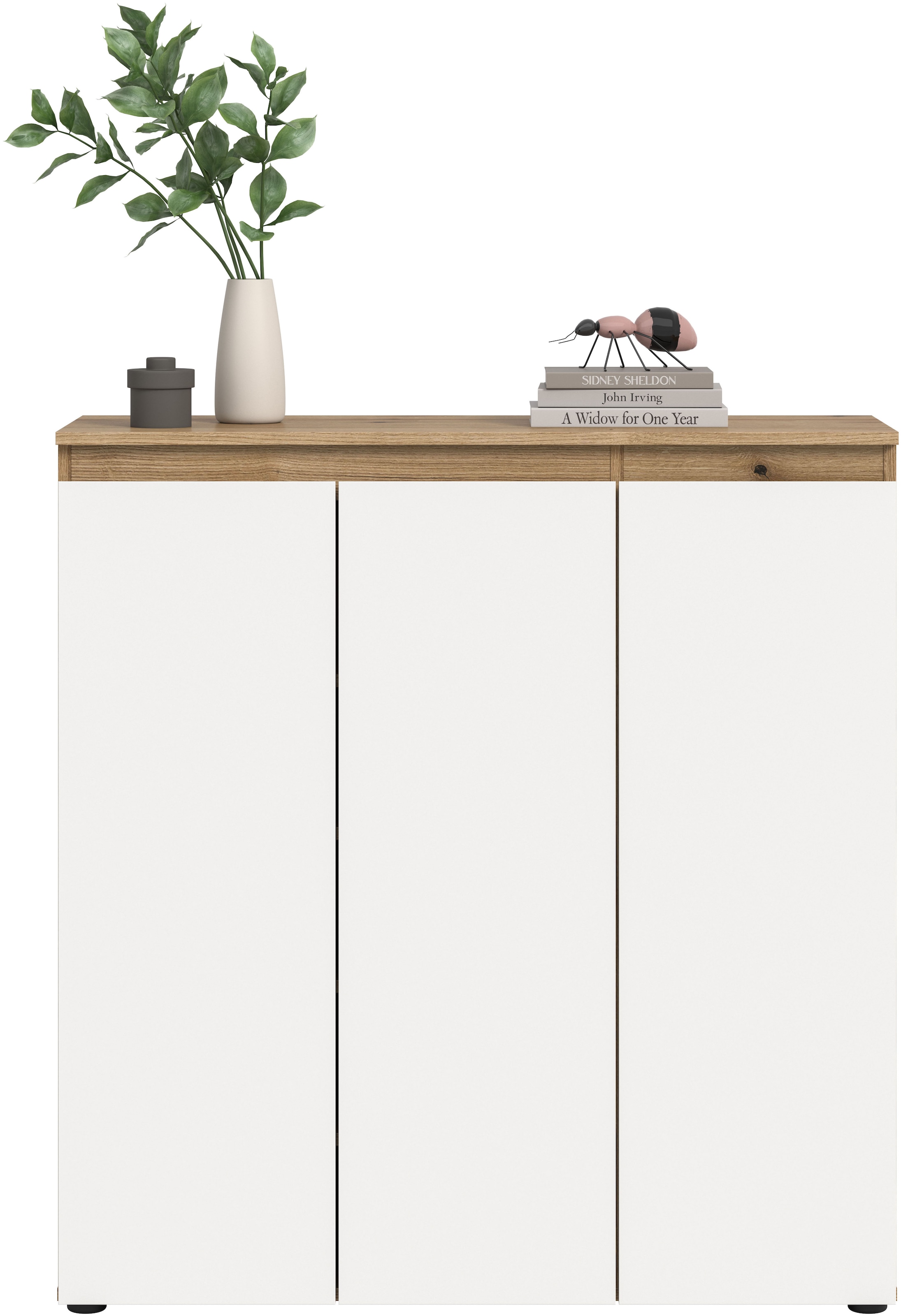 Home affaire Mehrzweckschrank »CIPELA, 105x111 cm, viel Stauraum, variable Einlegeböden, universal« in vielen verschiedenen Trendfarben verfügbar, 1 Stk. tlg. Schuhschrank, Kleiderschrank, Universalschrank, Aktenschrank, Schrank
