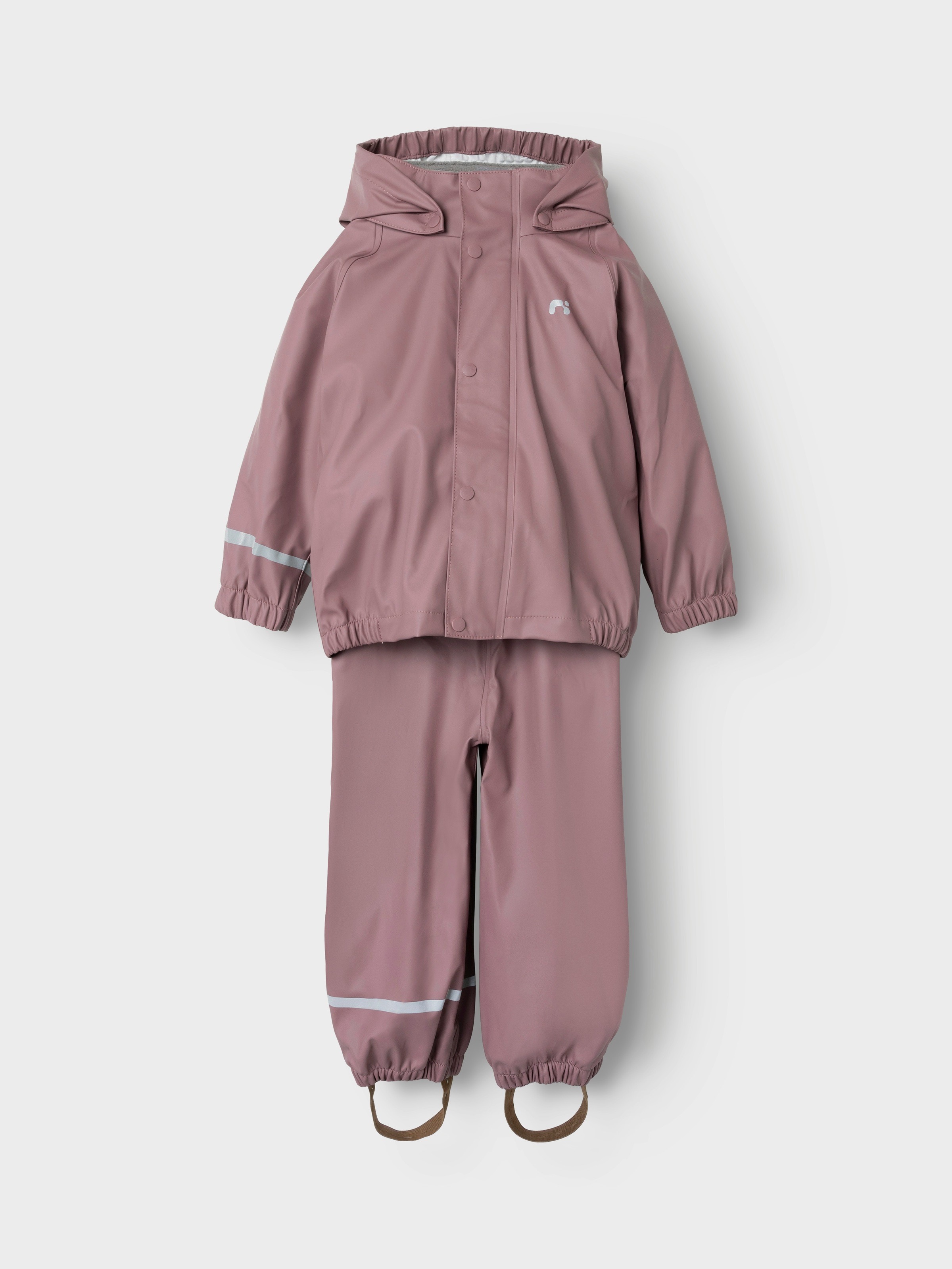 Thumbnail - Name It Regenmantel "NKNDRY10 für Mädchen mit Regenjacke und Hose im Set" Set, 2 Stk. unifarben, casual, regular fit, Ku...