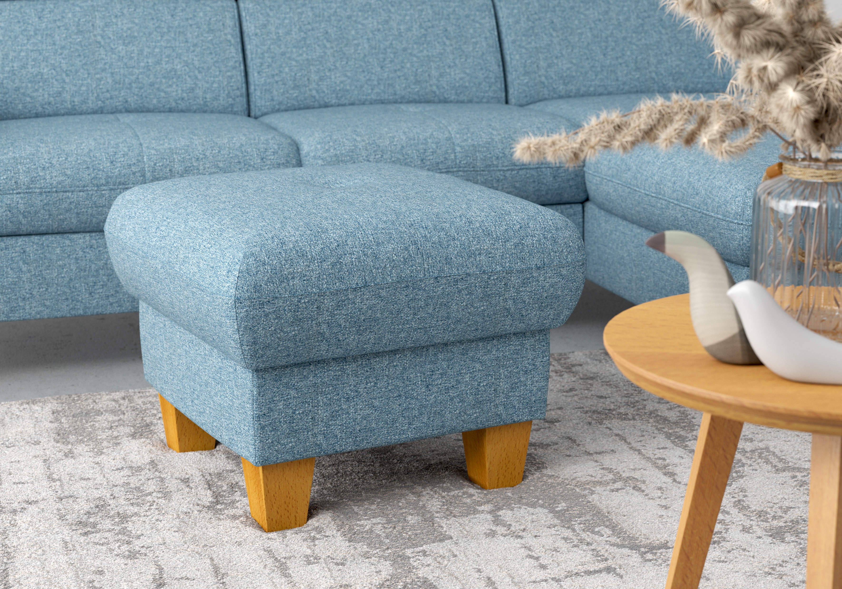 OTTO home Polsterhocker "Lindgren" mit Stauraum