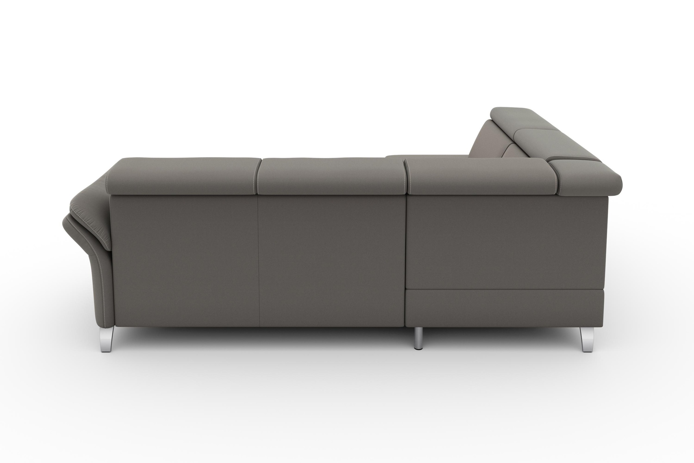 sit&more Ecksofa »Vincenzo L-Form«, inklusive Kopfteilverstellung, wahlweise mit Bettfunktion, Bettkasten