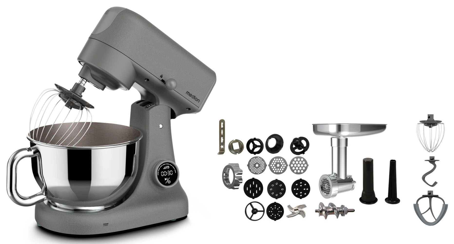 Medion ® Küchenmaschine »MD12600« titan
