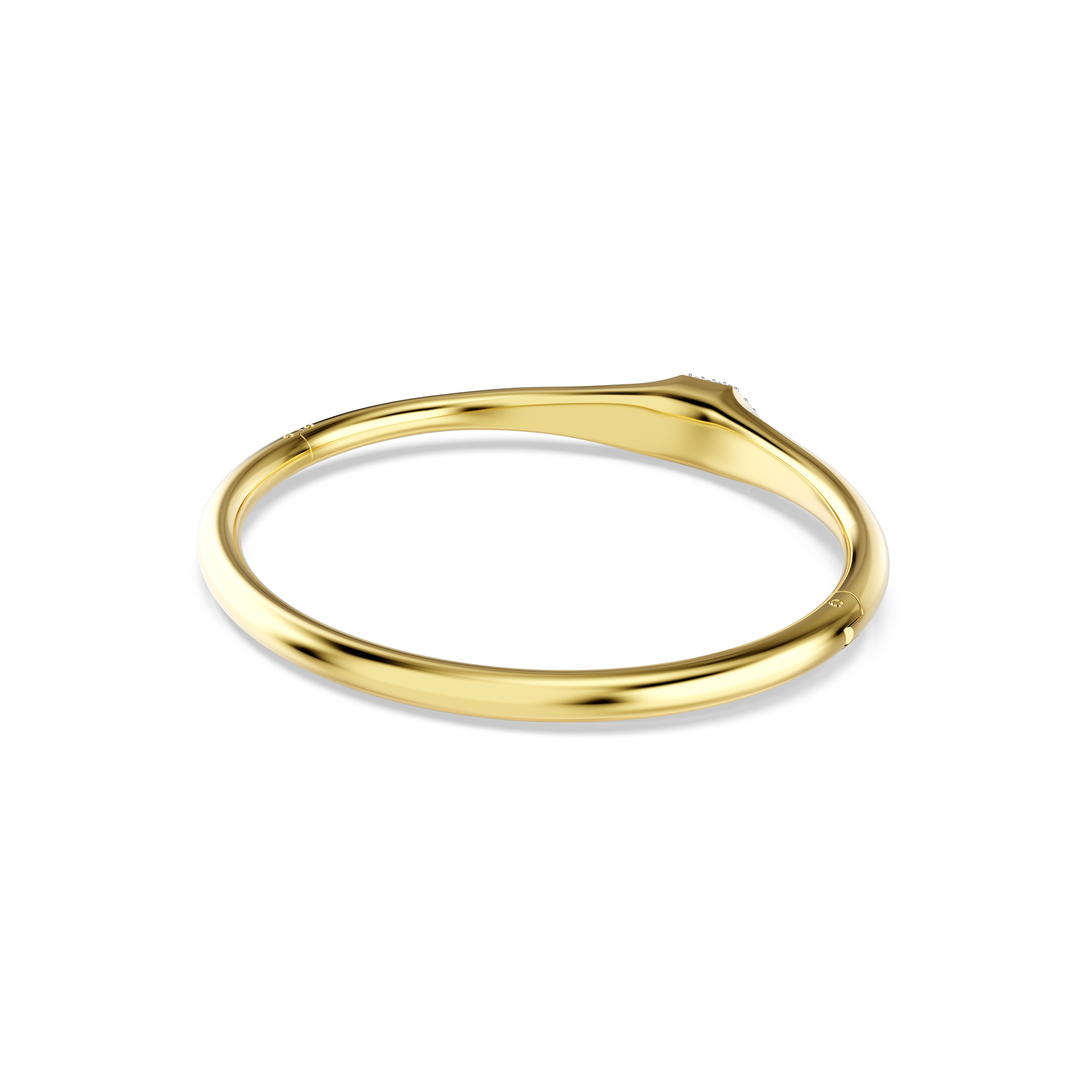 Armreif SWAROVSKI "Schmuck Geschenk Dextera Armreif" Gr. S, gold (gelbgoldfarben, kristallweiß, kristallweiß), Armbänder, Damen, S, Metall, Armreif, mit Swarovski Kristall 3