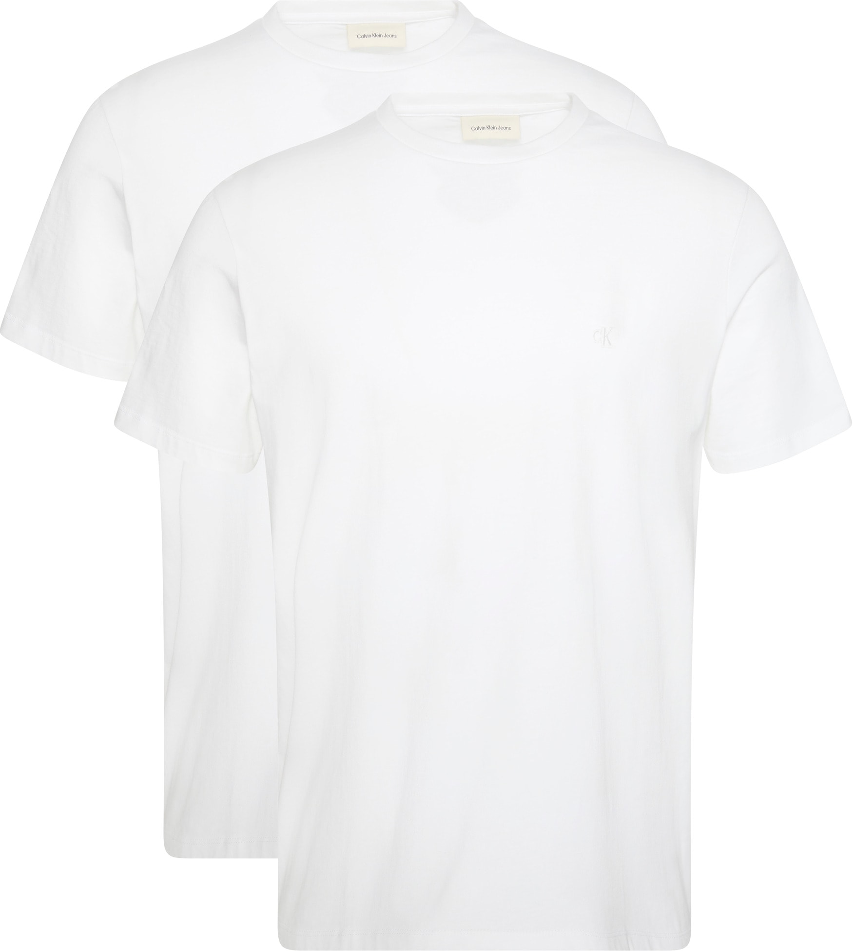 Calvin Klein T-Shirt "SS STRETCH COTTON SLIM TEE 2PK" Packung, 2 Stk. tlg. günstig online kaufen