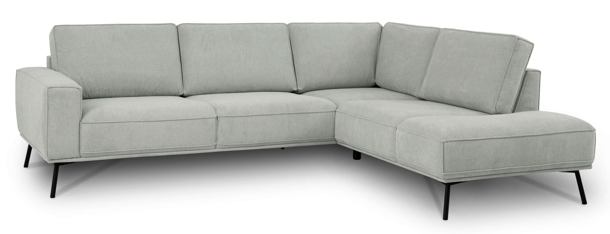 andas Ecksofa »Vosby«, Breite 260 cm, Chenille, mit dekorativer Kedernaht