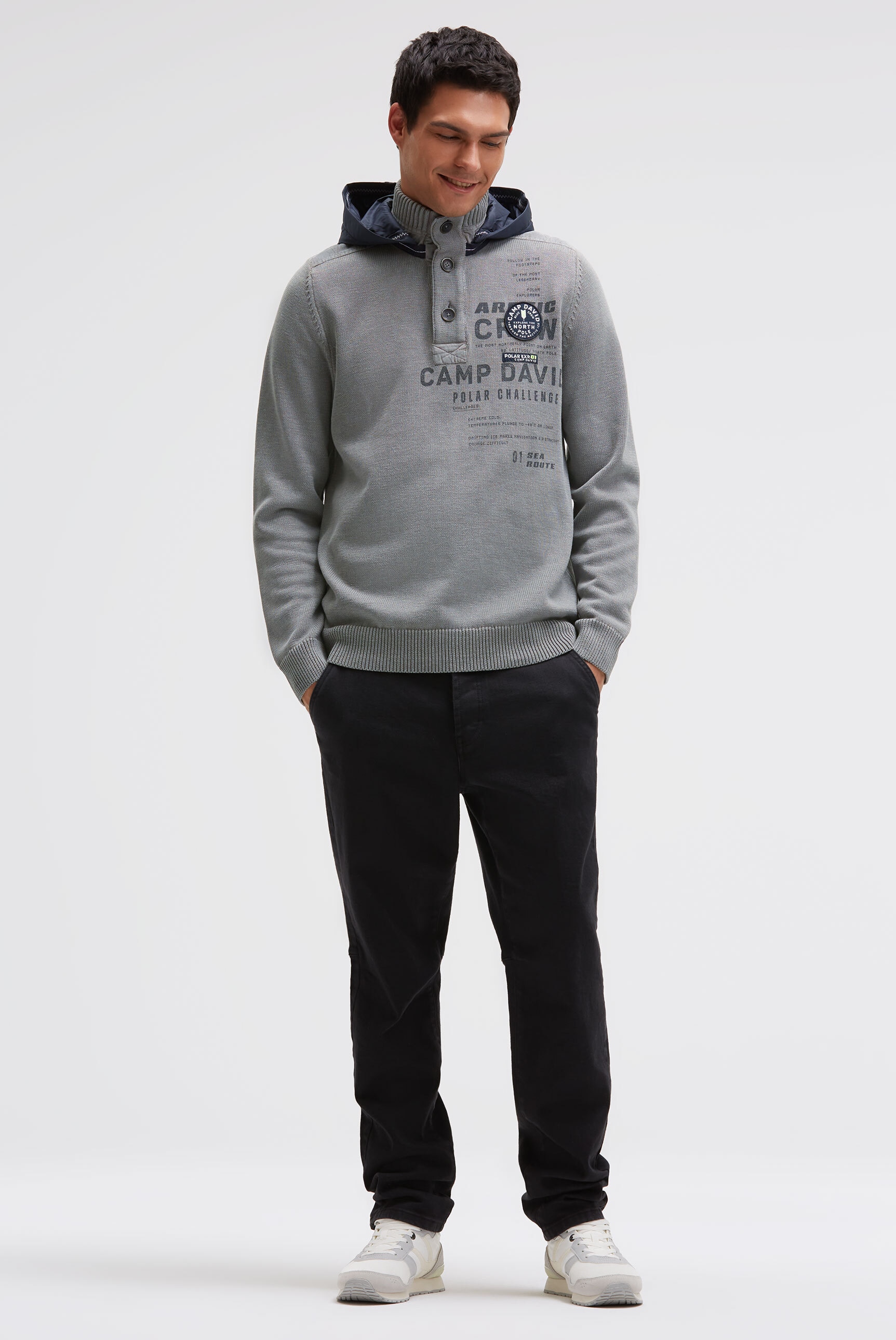 CAMP DAVID Kapuzenpullover aus Baumwolle