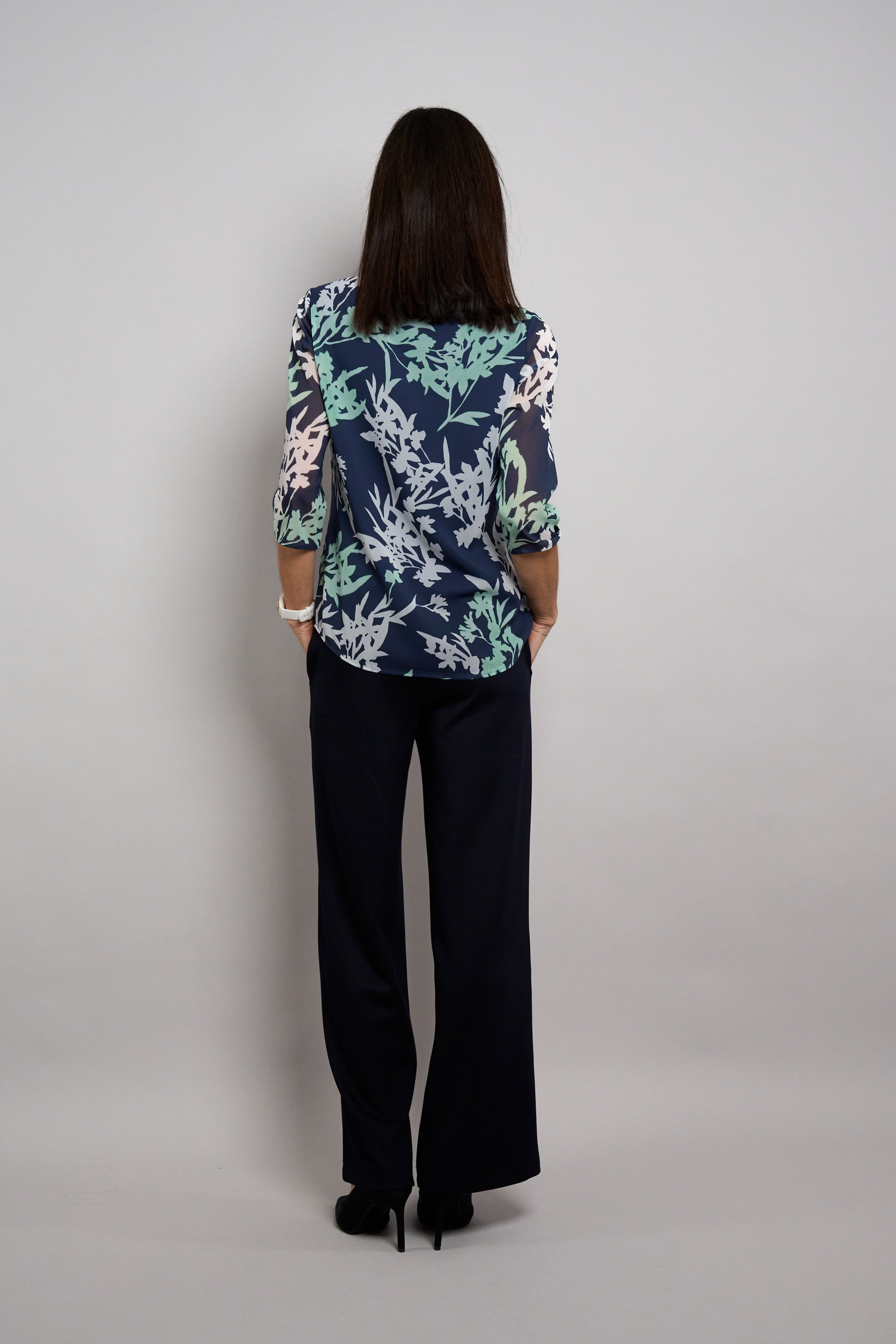 Seidel Moden Druckbluse mit floralem Muster - MADE IN GERMANY