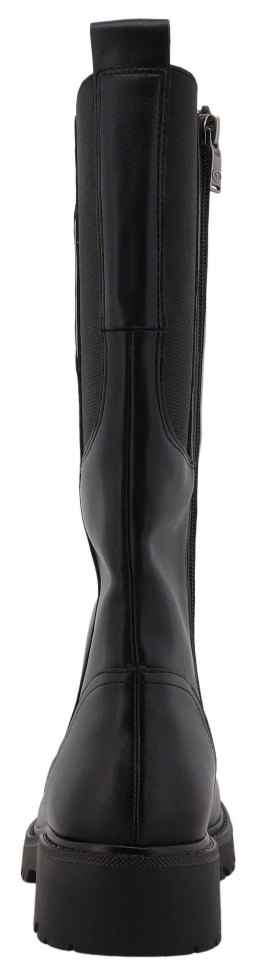 TOM TAILOR Reißverschlussstiefel Langschaftstiefel mit Blockabsatz günstig online kaufen