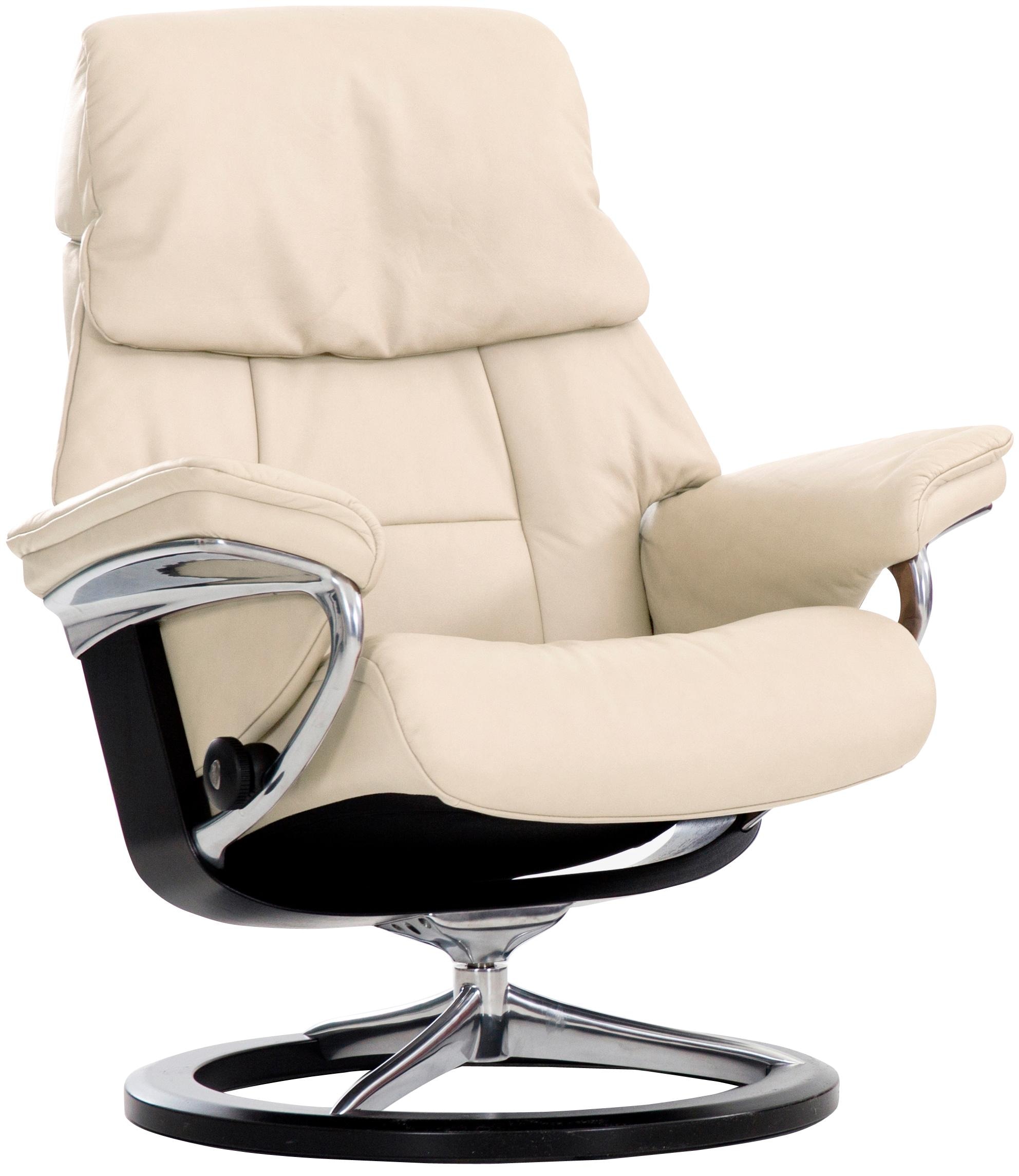 Stressless® Relaxsessel »Ruby« mit Signature Base, Größe M, Gestell Eiche, Wenge, Braun & Schwarz