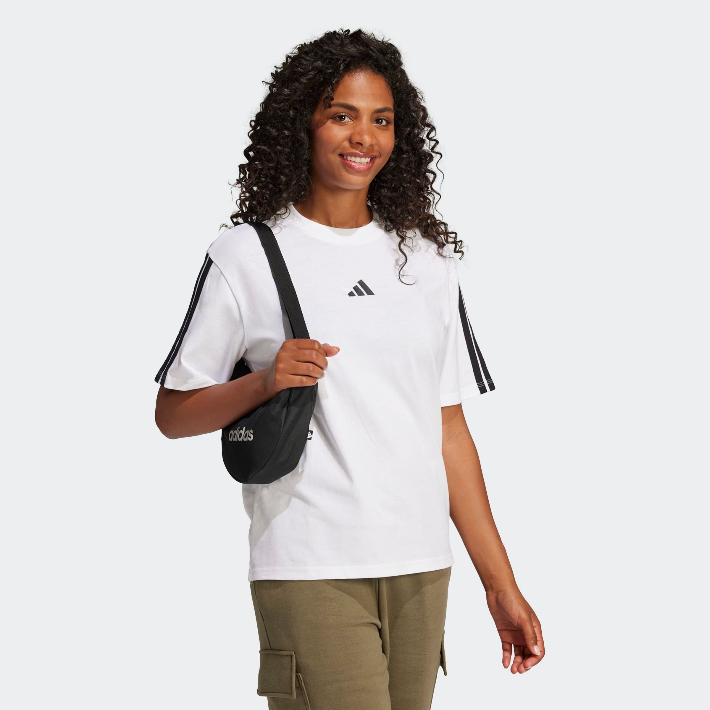 adidas Sportswear T-Shirt "W 3S SJ BF T" lockere Passform, Kurzarmdesign, s günstig online kaufen