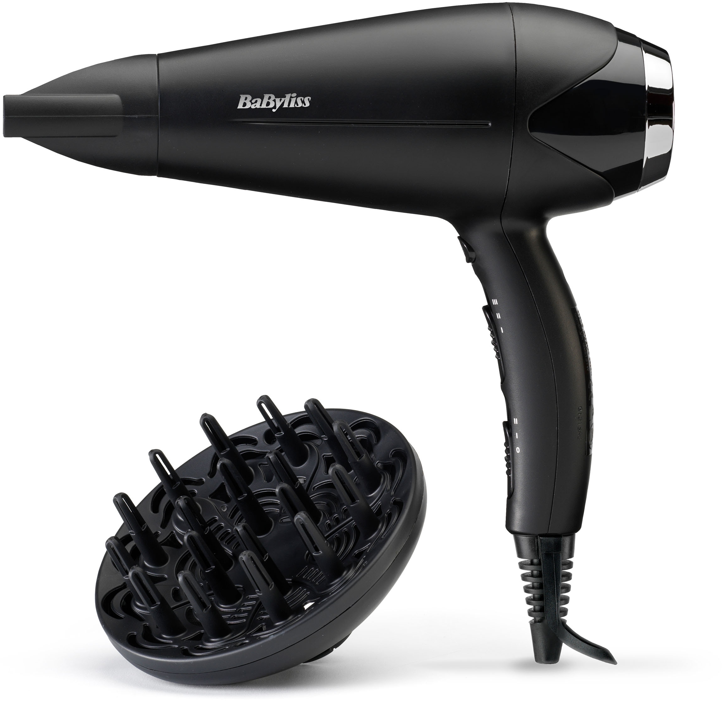 BaByliss Haartrockner "BaByliss Turbo Smooth 2200 Haartrockner, D572DE" 2.200 W 2 Aufsätze 2200W, Fön mit Ionen-Technologie, Föhn mit 2 Aufsätzen inkl. Diffusor