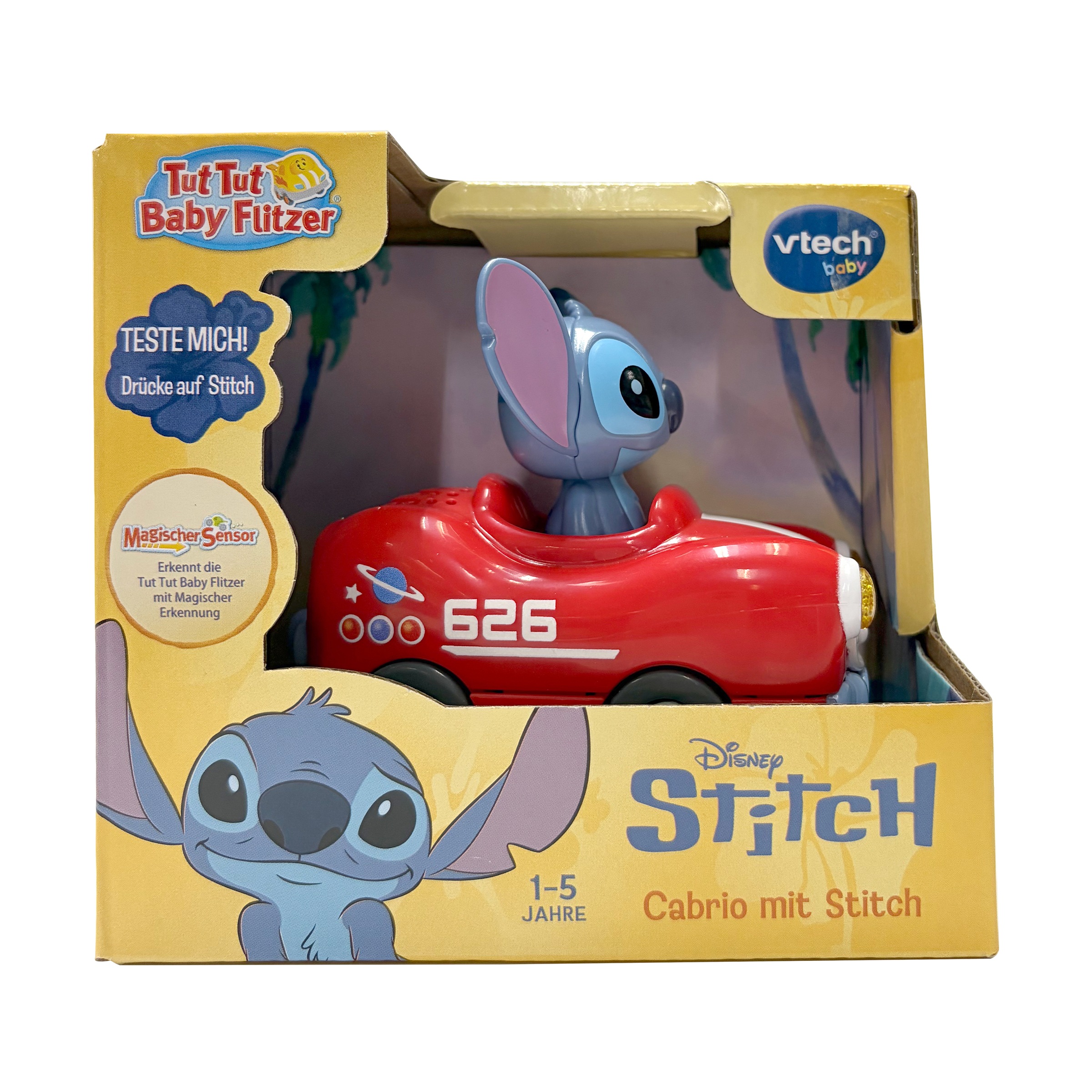 Vtech® Spielzeug-Auto »Tut Tut Baby Flitzer, Disney Stitch Cabrio mit Stitch«