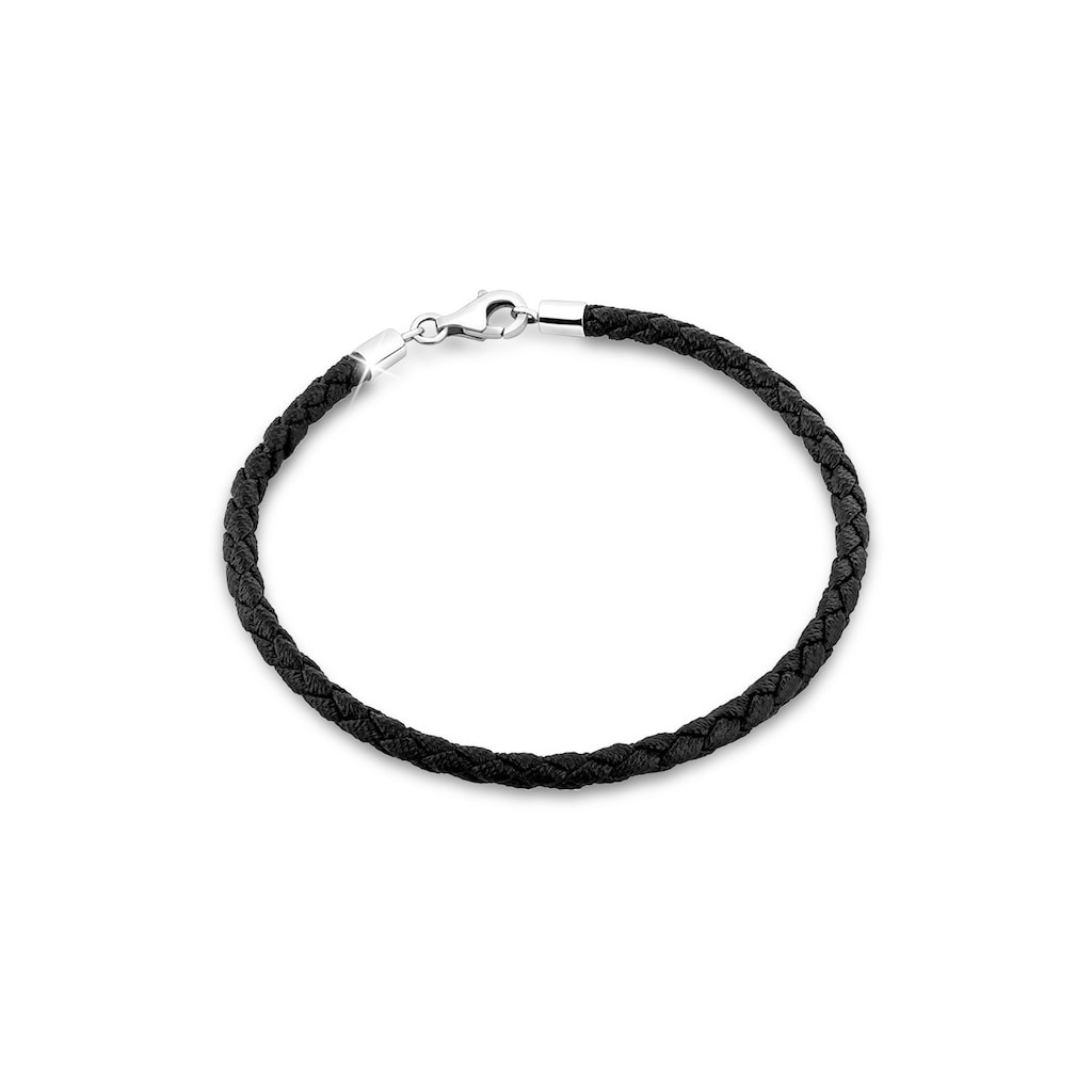 Nenalina Armband »Bead Anhänger Bettelarmband Fake Leder 925 Silber«