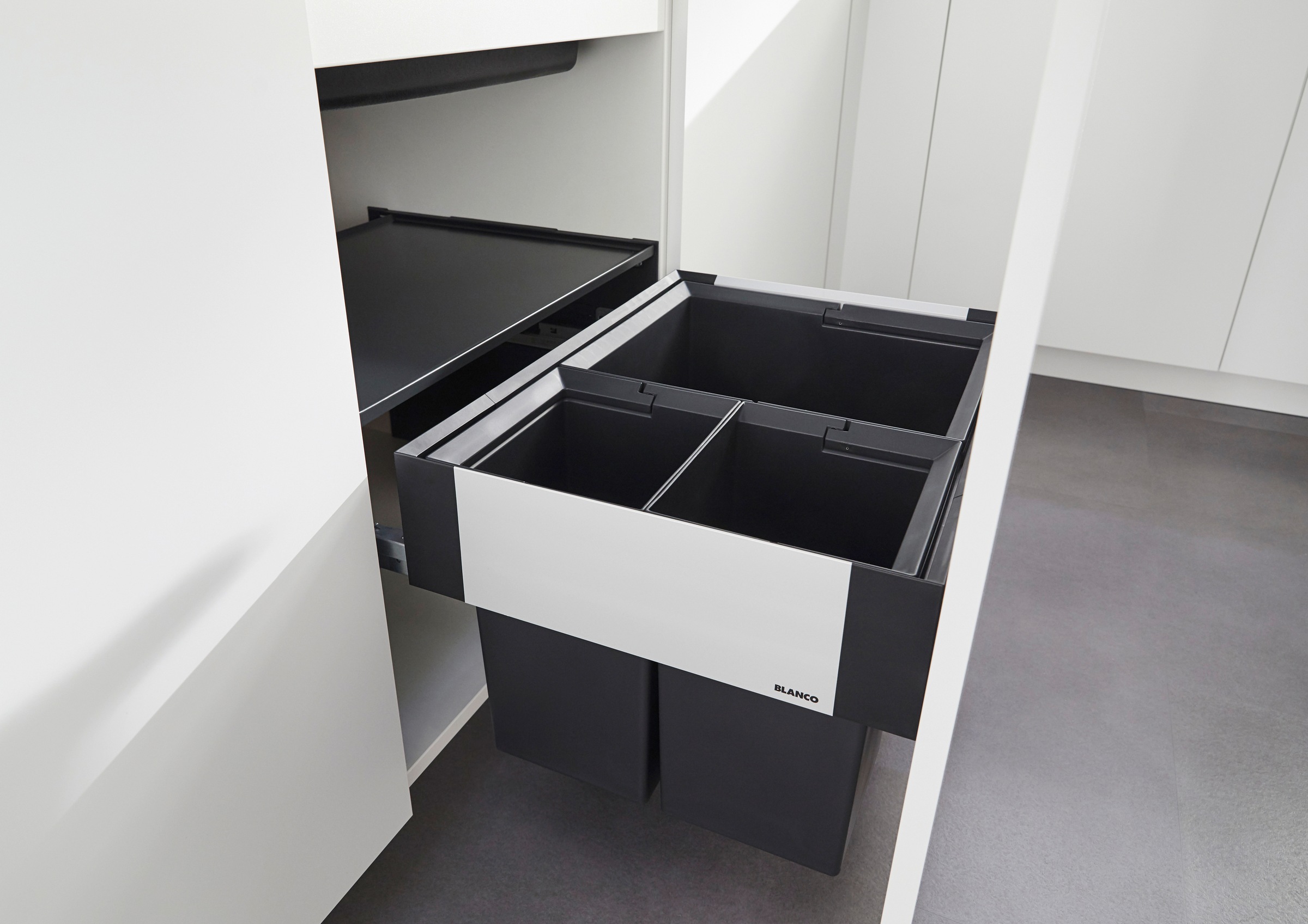 Blanco Mülltrennsystem "Select II XL 60/3" 3 Behälter Kunststoff, Stahlblec günstig online kaufen