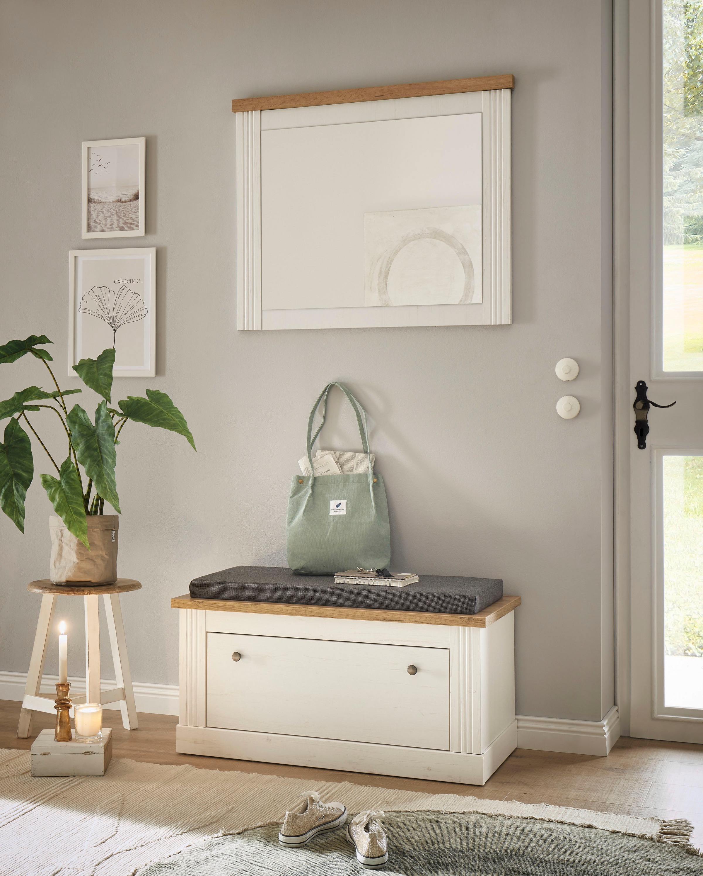 OTTO home Garderoben-Set "WESTMINSTER BESTSELLER" mit Sitzkissen, 4 Fächer, günstig online kaufen