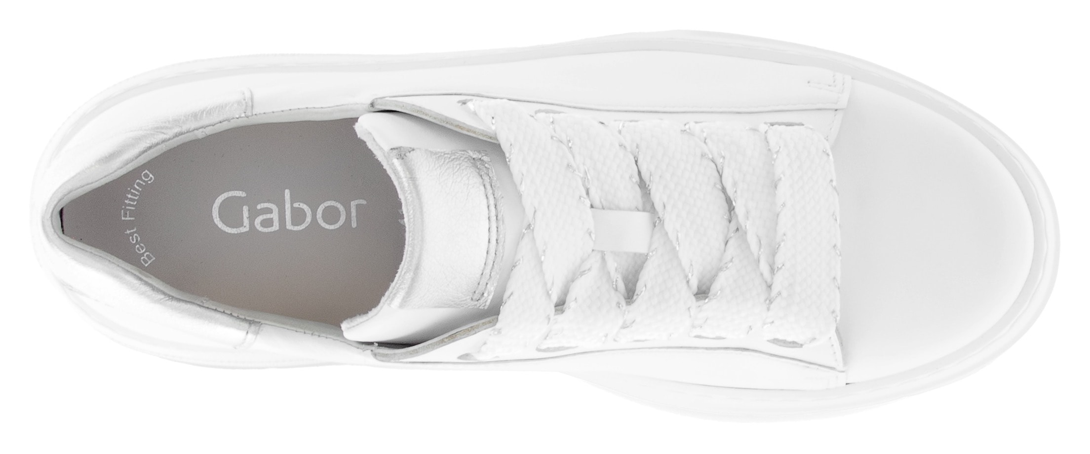 Gabor Plateausneaker, Schnürschuh, Halbschuh, Freiezeitschuh mit Best Fitting-Ausstattung