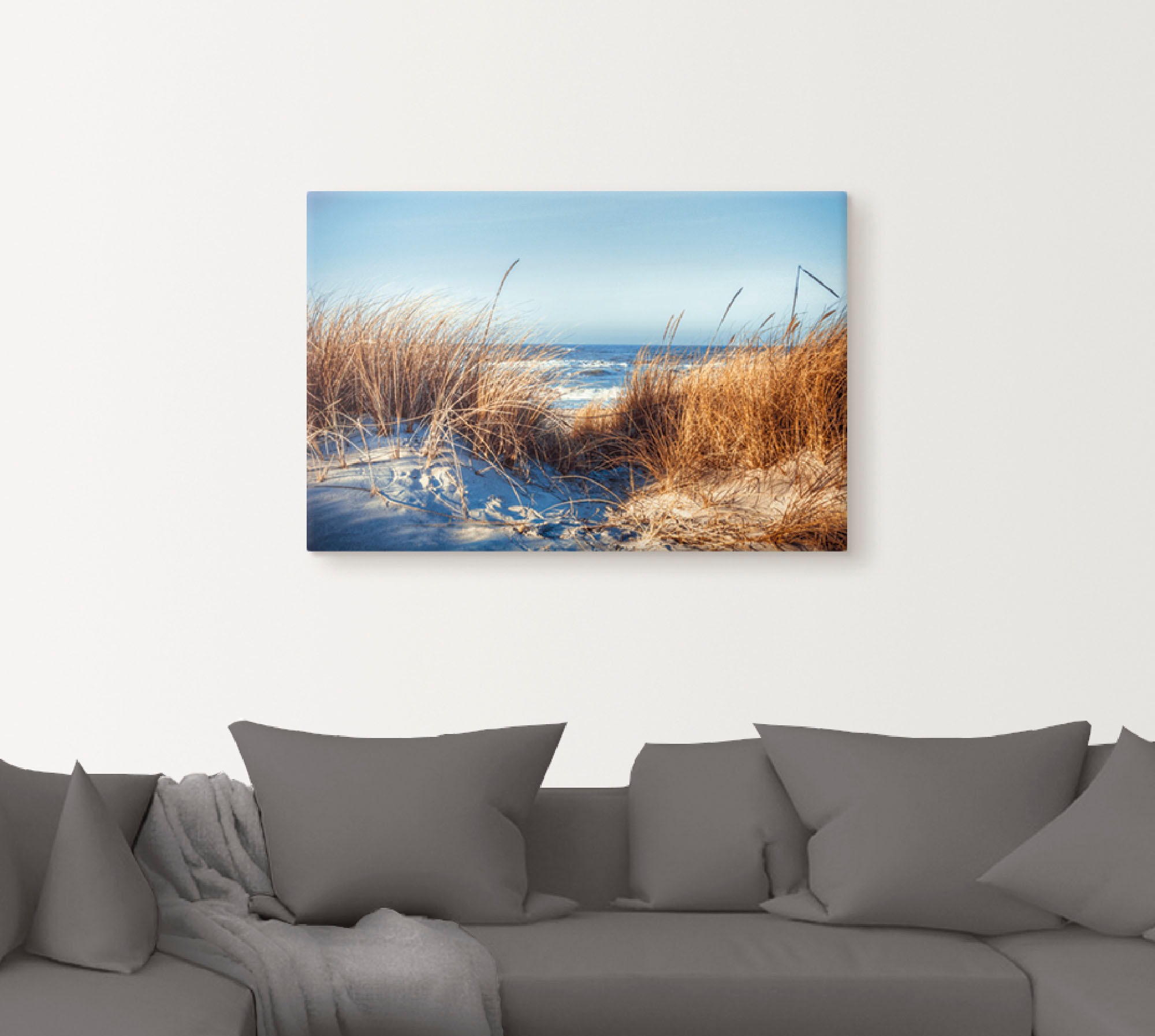 Artland Wandbild "Am Strand", Strand, (1 St.), als Leinwandbild, Poster in günstig online kaufen