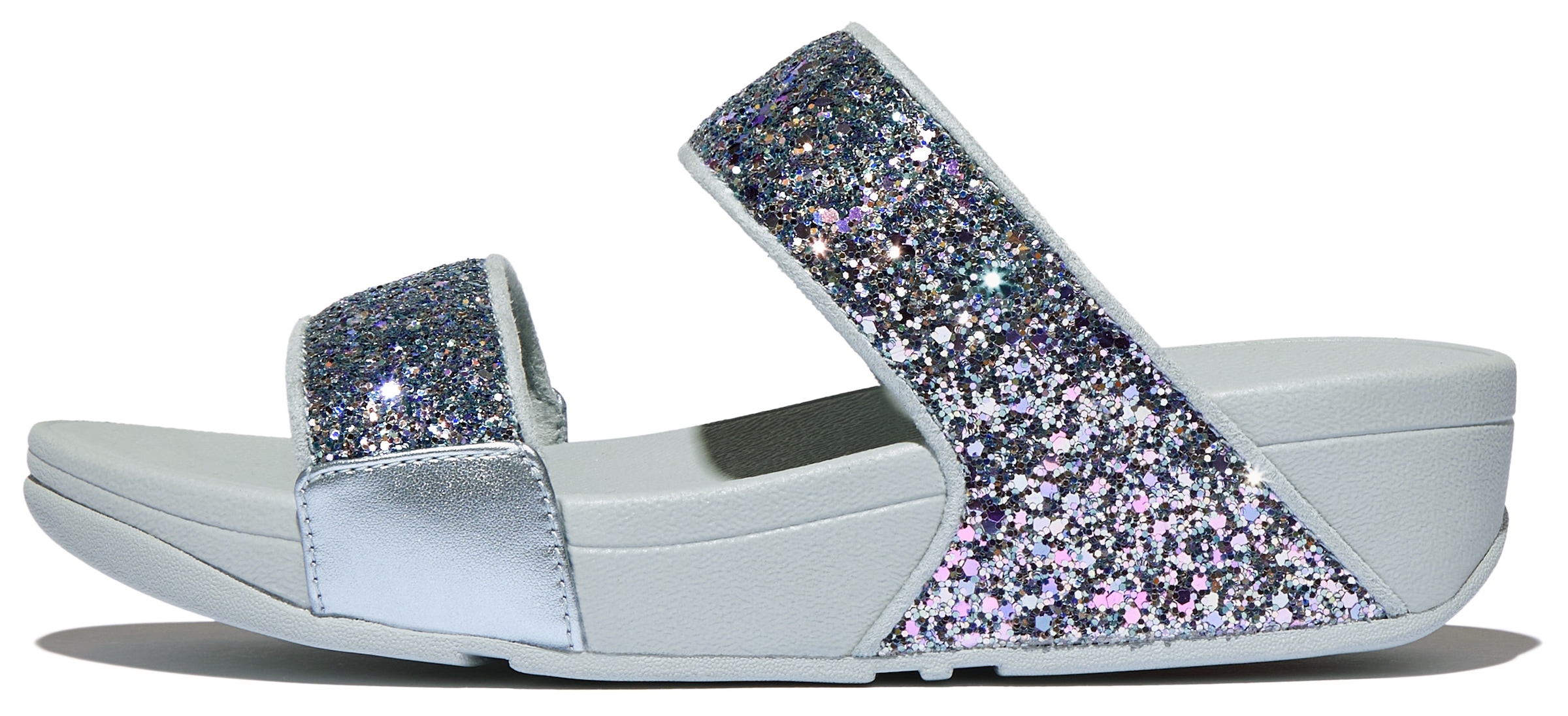 Fitflop Pantolette "LULU MULTI-TONAL GLITTER TOE", Badeschuh, Slides, Sanda günstig online kaufen