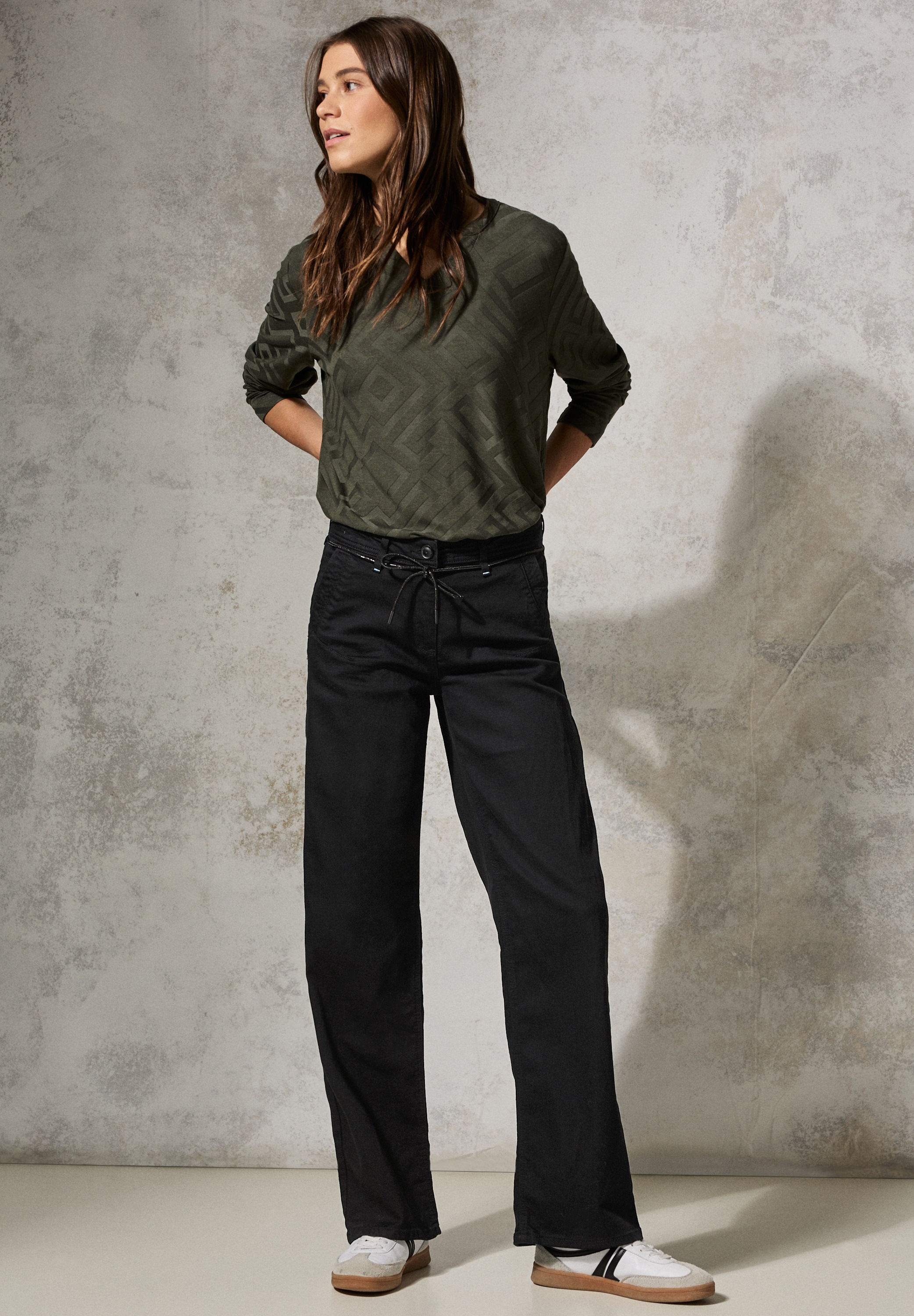 Cecil Loose-fit-Jeans, mit Bindegürtel