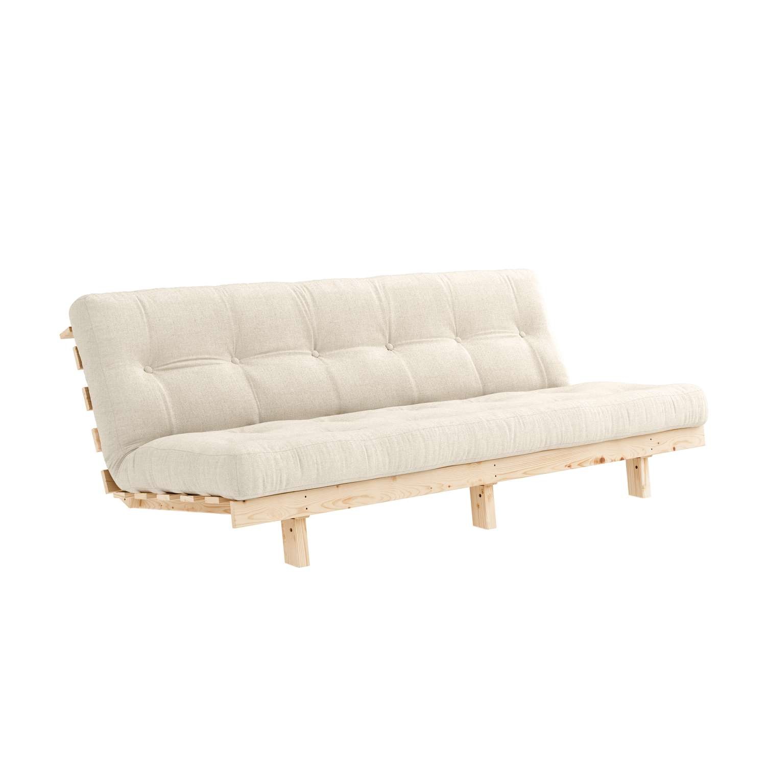 Karup Design Schlafsofa »Lean 200 Schlafsofa, Gästebett, Sofa mit Futonmatratze«, (2 St.), Inkl. Futonmatratze, Liegefläche 130x200 cm, FSC® zertifizierte Kiefer