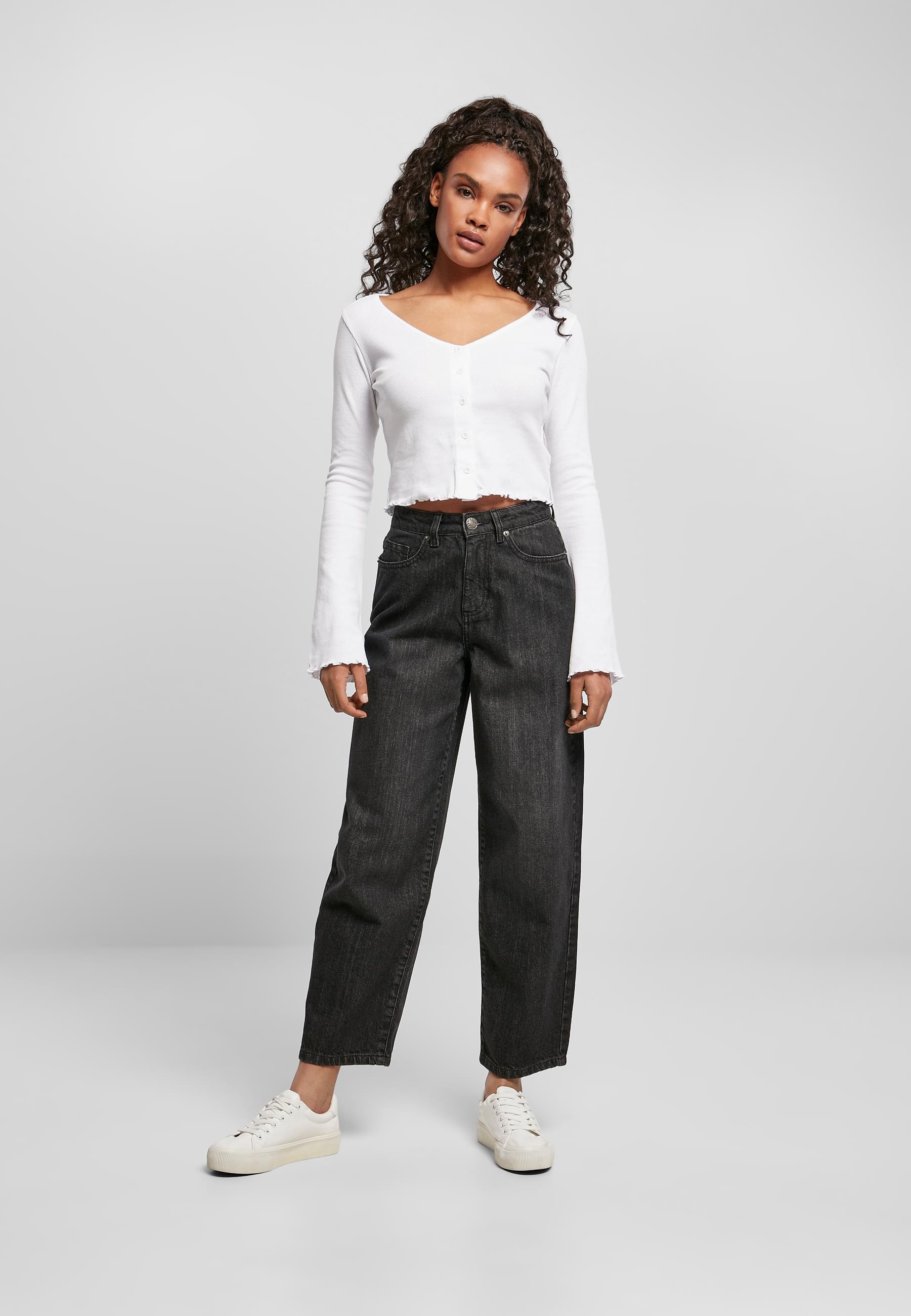 URBAN CLASSICS Bequeme Jeans »Urban Classics Damen«, (1 tlg.)