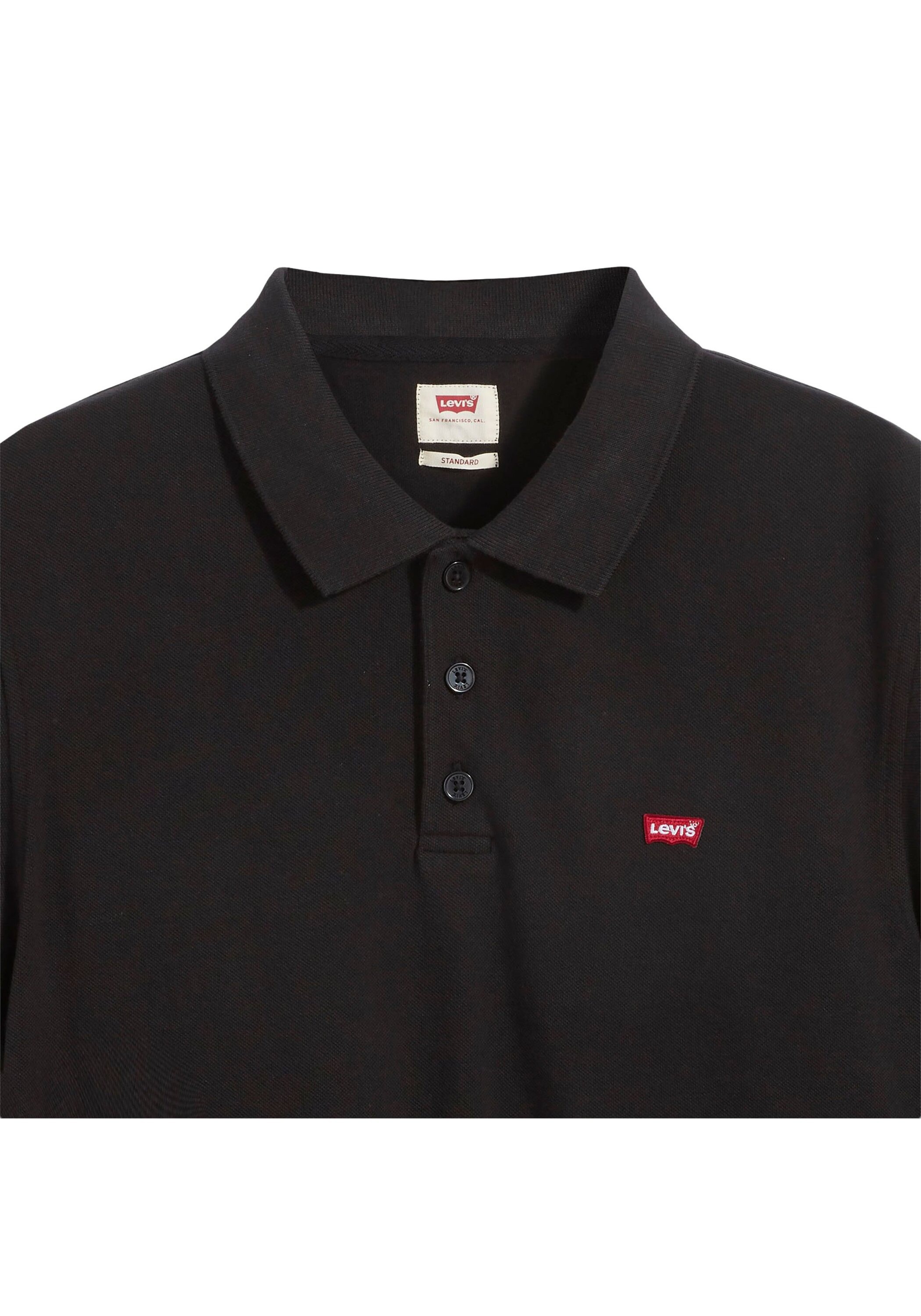 Levi's Polo à Manches Courtes New Housemark Mineral Black M 4
