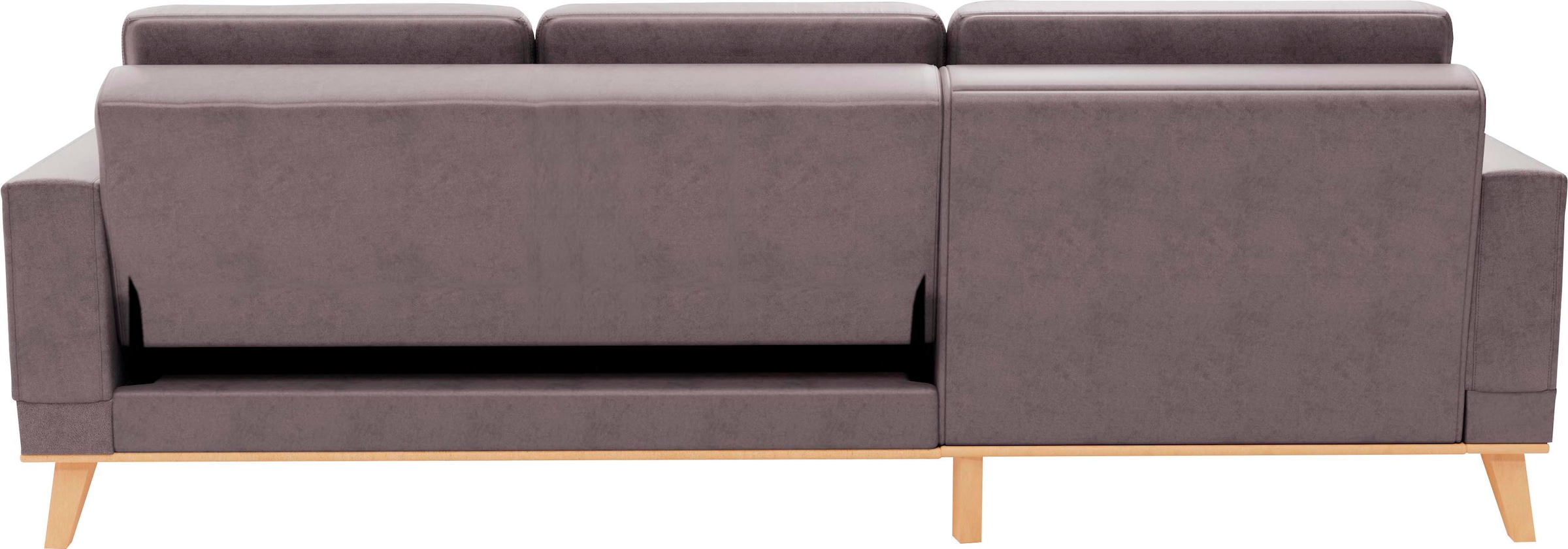 sit&more Ecksofa »Lavida L-Form«, wahlweise mit Kippfunktion und Bettkasten