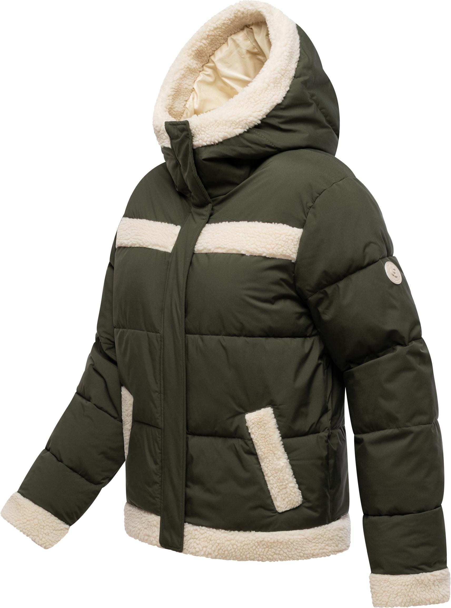 Ragwear Winterjacke »Editah YOUMODO« mit Kapuze warme modische Jacke mit Plüsch-Details