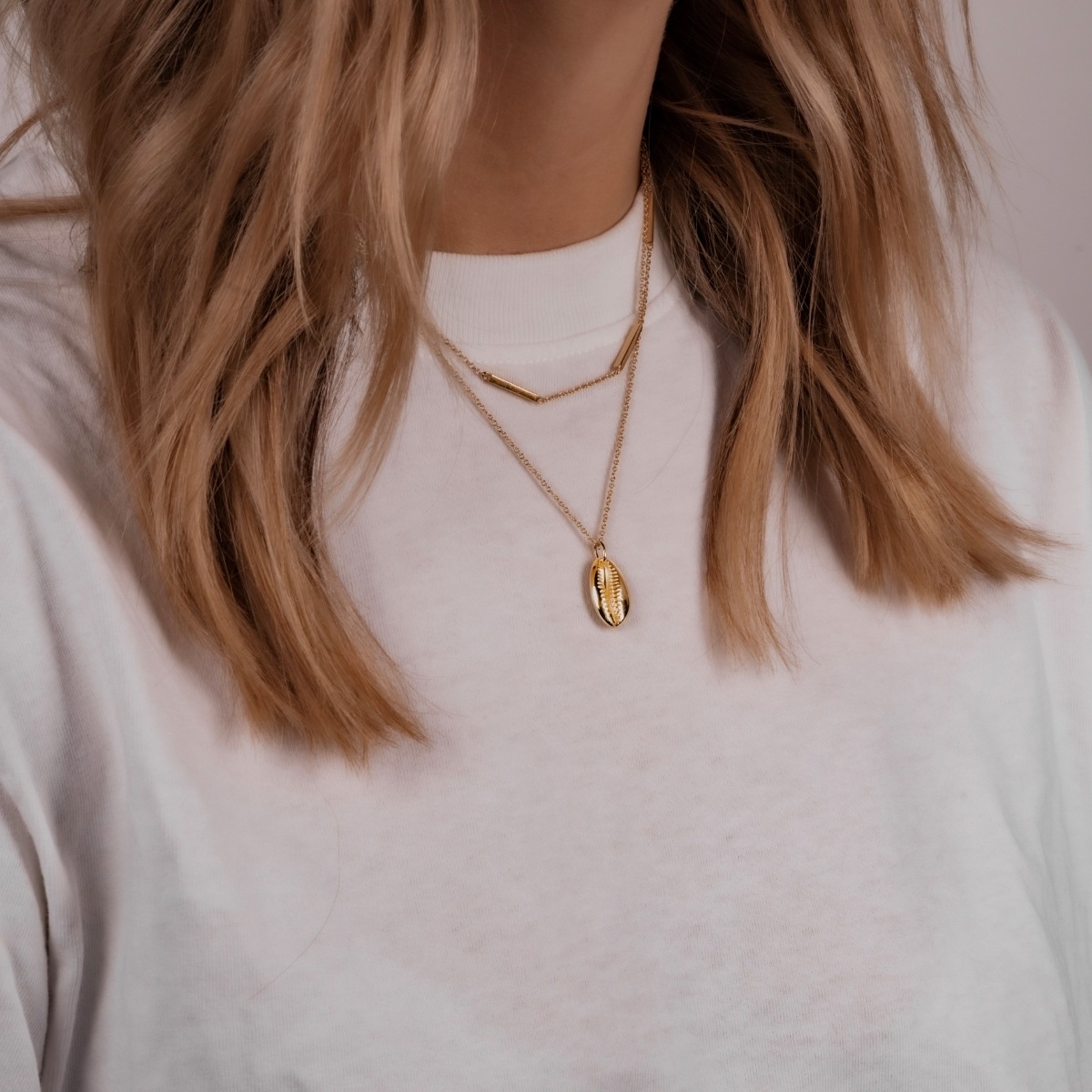 Glanzstücke München Kette mit Anhänger »GSM107« mit Muschel Motiv