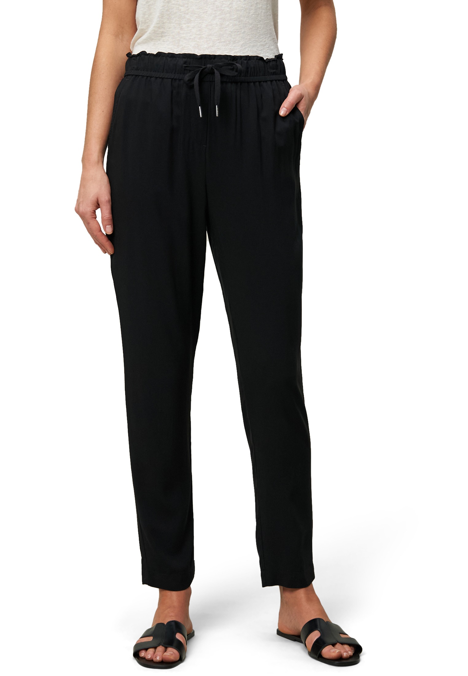 Zero Schlupfhose "zero Schlupfhose mit Tunnelzug 28 Inch", Bindedetail günstig online kaufen