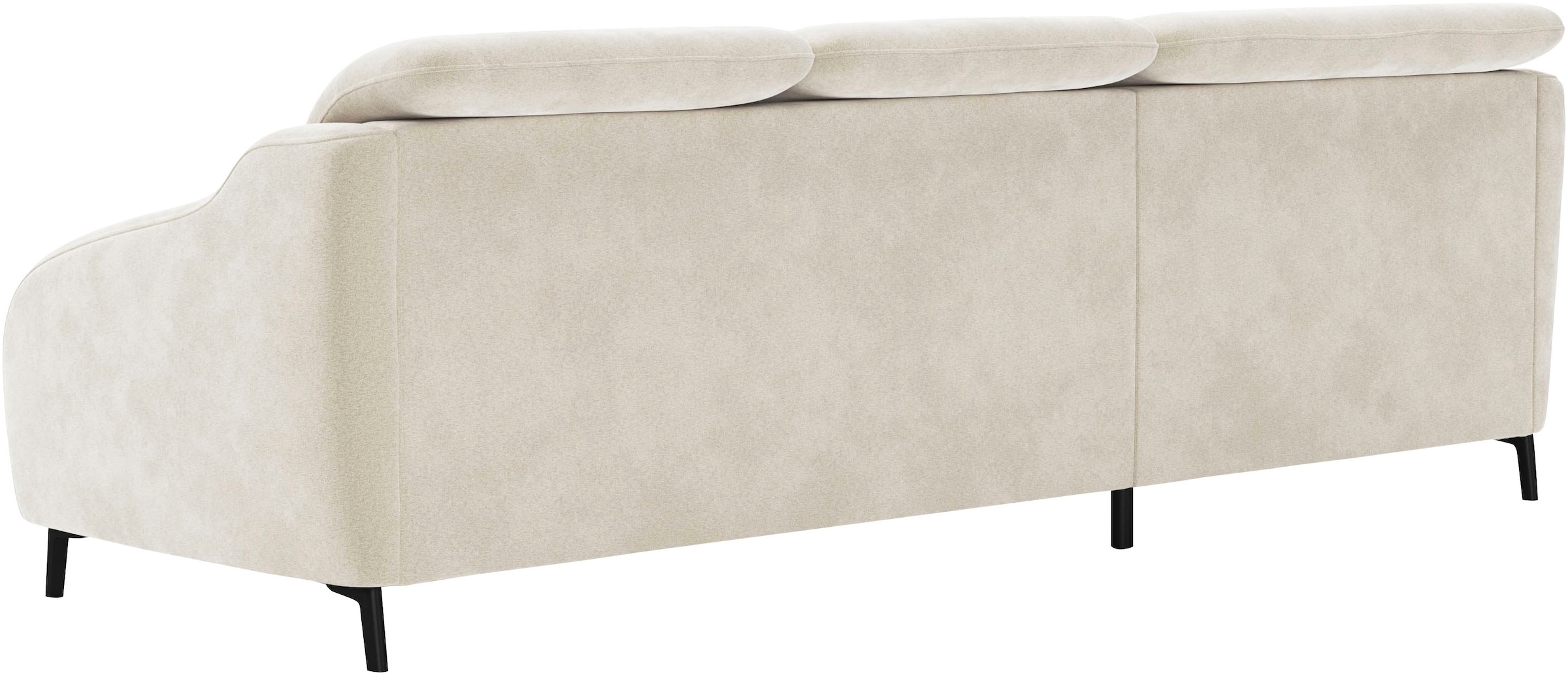 sit&more Ecksofa »Blues L-Form« wahlweise mit Klapptisch und USB