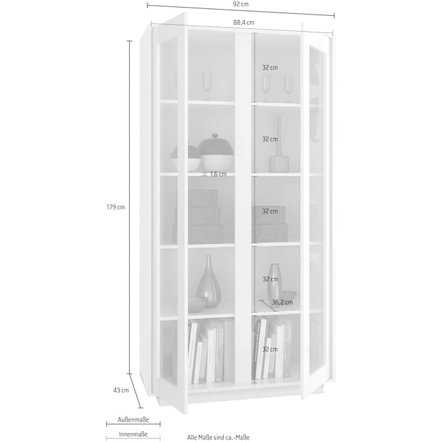 LC Vitrine »Ice«, grifflos | BAUR