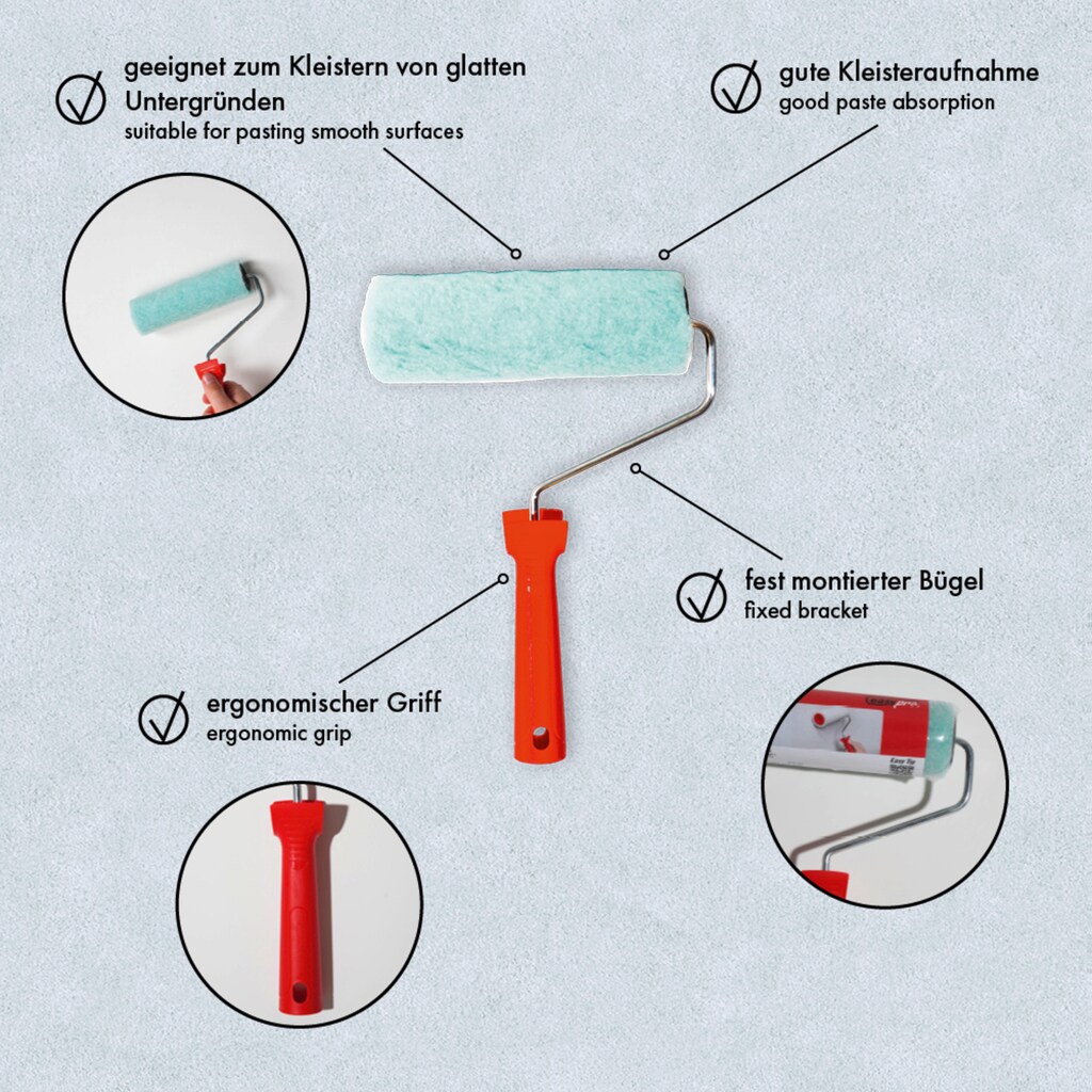 A.S. Création Kleisterroller »inkl. Bügel«