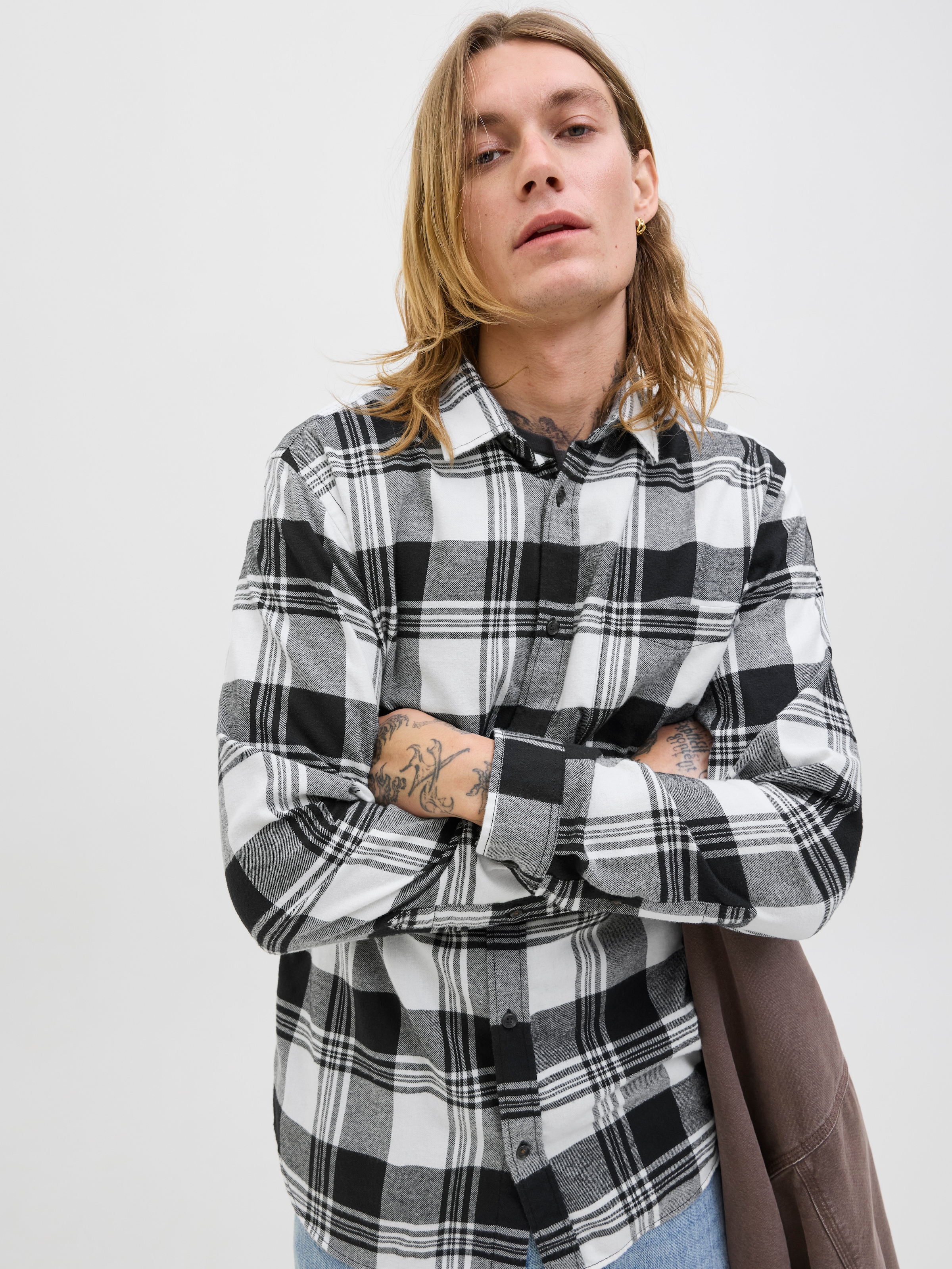 Jack & Jones Langarmhemd »JJJAMES BUFFALO SHIRT LS«