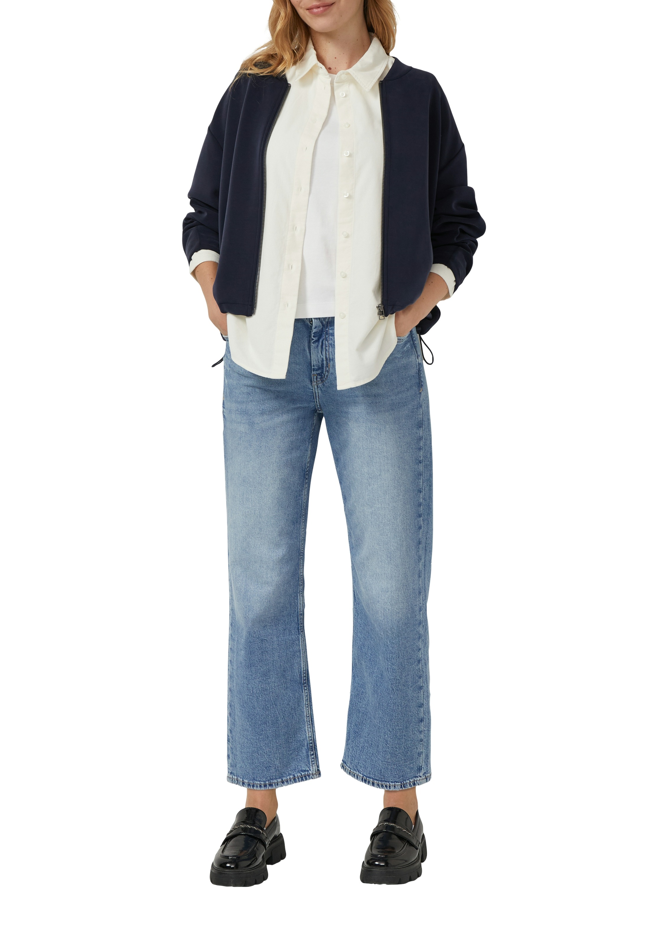 s.Oliver Hemdbluse aus Feincord, Relaxed Fit günstig online kaufen