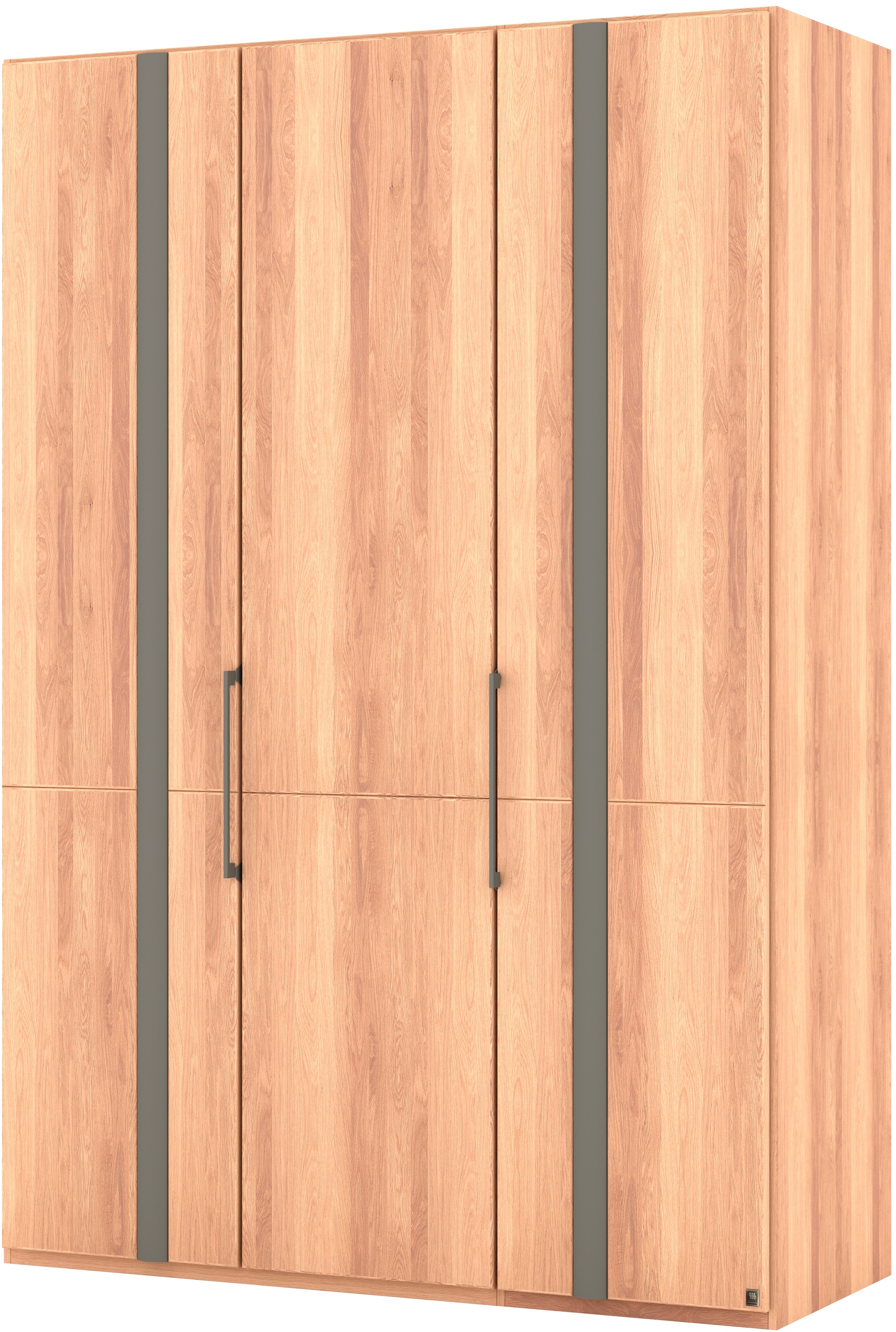 Thumbnail - Musterring Kleiderschrank "Sorrent, Kleiderschrank, teilmassiv Eiche" mit Türdämpfern, in 5 Breiten & 2 Höhen, extra Böd...