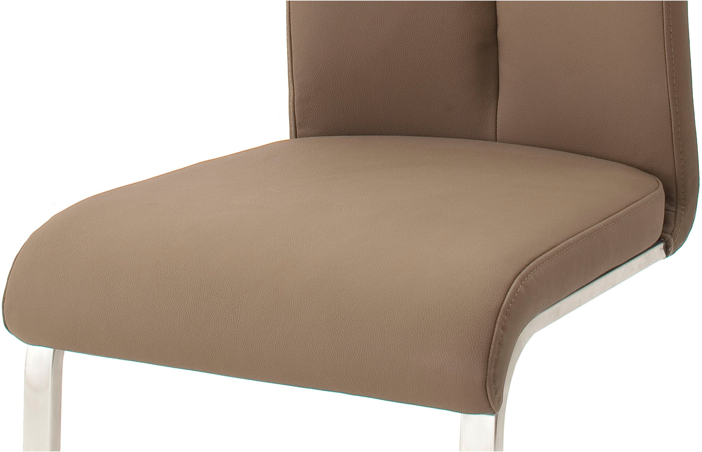 MCA furniture Freischwinger »Artos«, (Set), 2 St., Leder, Stuhl mit  Echtlederbezug, bis 140 Kg belastbar bestellen | BAUR